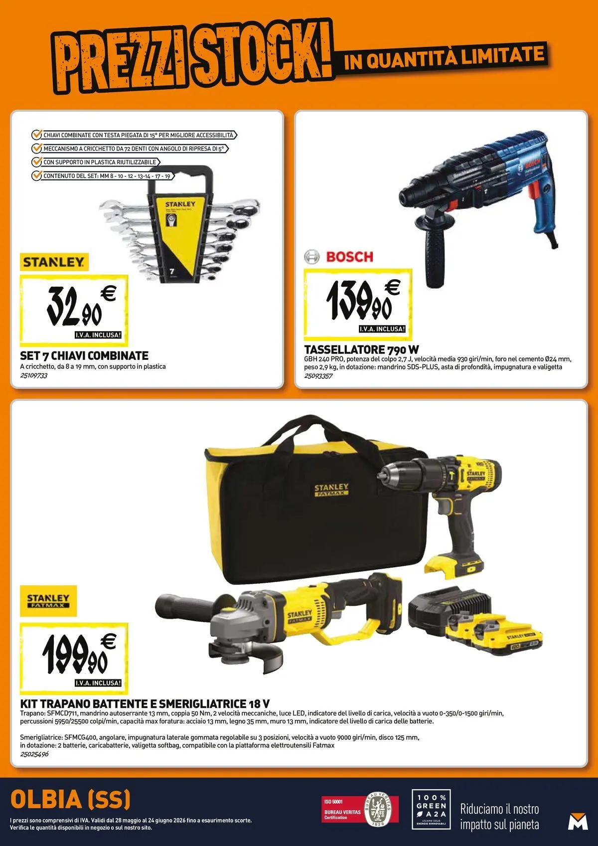Nuovo TECNOMAT - Straordinari prezzi stock! dal 27/05/2026 > offerte anteprima 🛍️ | Pagina: 19 | Prodotti: Trapano, Disco, Smerigliatrice, Valigetta