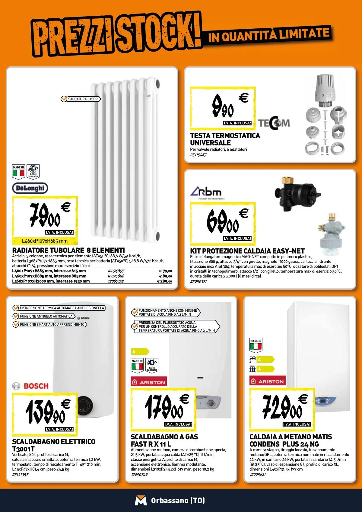 Nuovo TECNOMAT - Straordinari prezzi stock! dal 27/05/2026 > offerte anteprima 🛍️ | Pagina: 6 | Prodotti: Scaldabagno, Caldaia, Acqua, Batteria