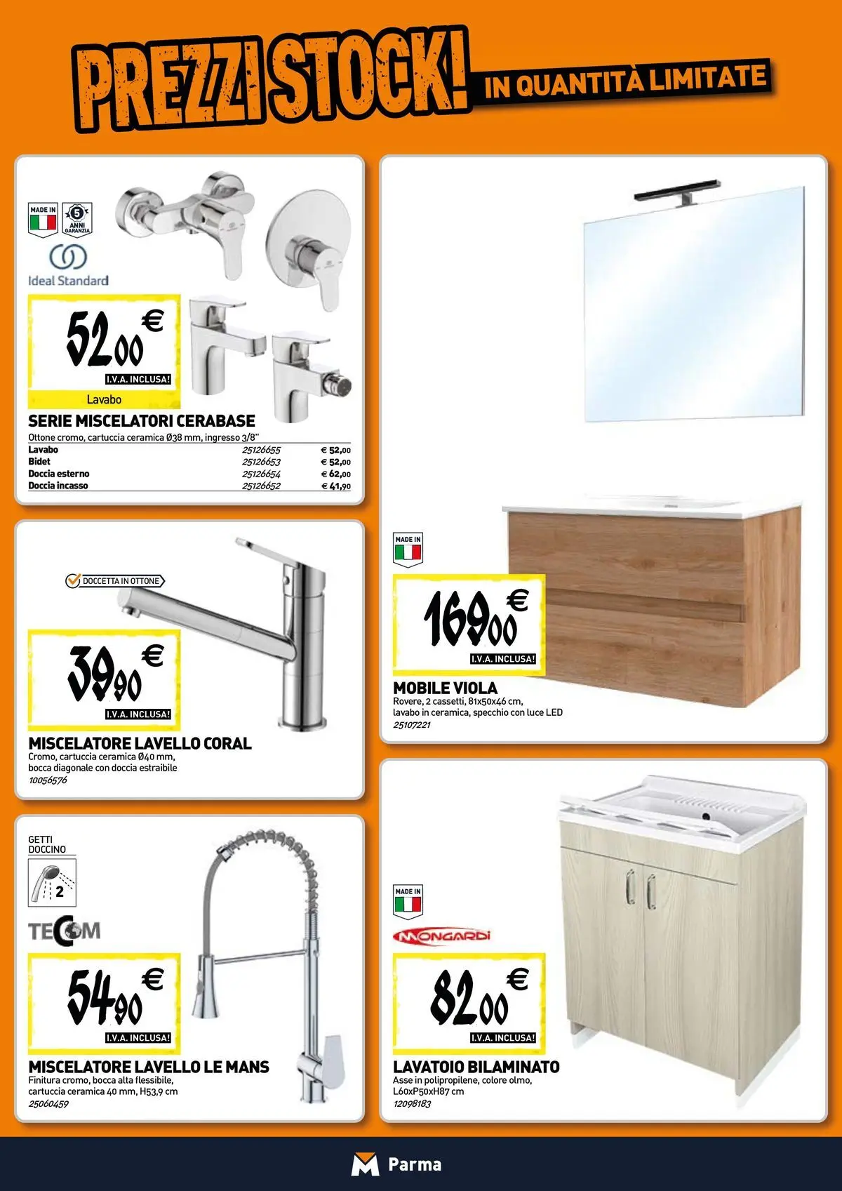 Nuovo TECNOMAT - Straordinari prezzi stock! dal 27/05/2026 > offerte anteprima 🛍️ | Pagina: 5 | Prodotti: Mobile, Lavello, Miscelatore, Specchio