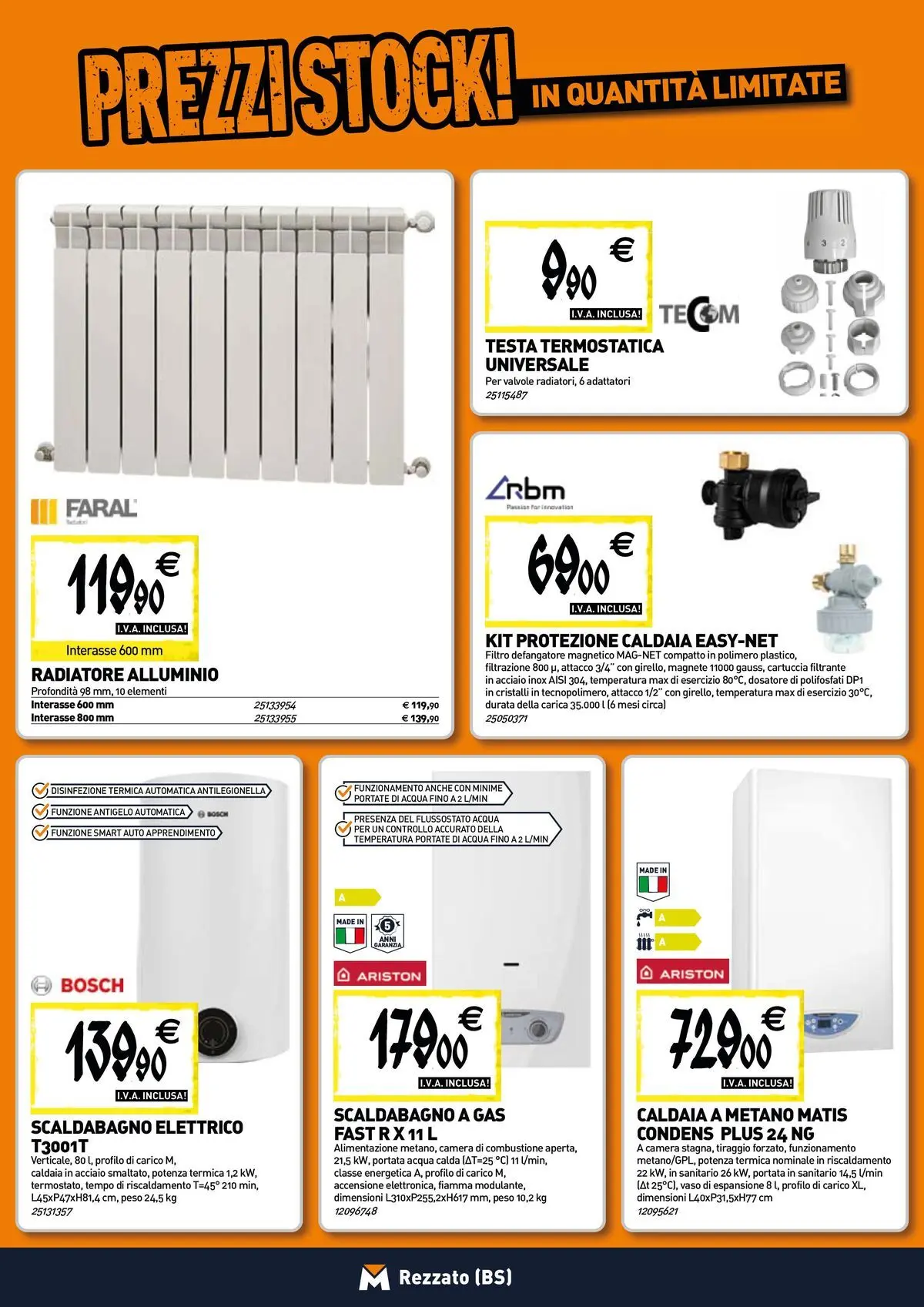 Nuovo TECNOMAT - Straordinari prezzi stock! dal 27/05/2026 > offerte anteprima 🛍️ | Pagina: 6 | Prodotti: Scaldabagno, Acqua, Alluminio, Vaso