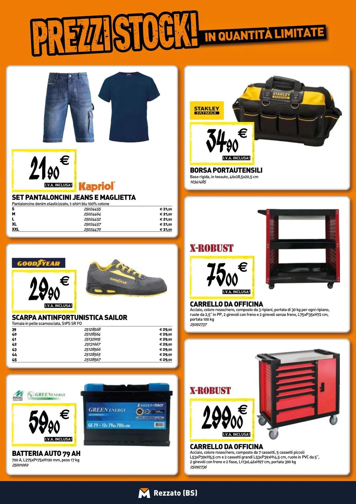 Nuovo TECNOMAT - Straordinari prezzi stock! dal 27/05/2026 > offerte anteprima 🛍️ | Pagina: 19 | Prodotti: Carrello, Maglietta, Borsa, Batteria