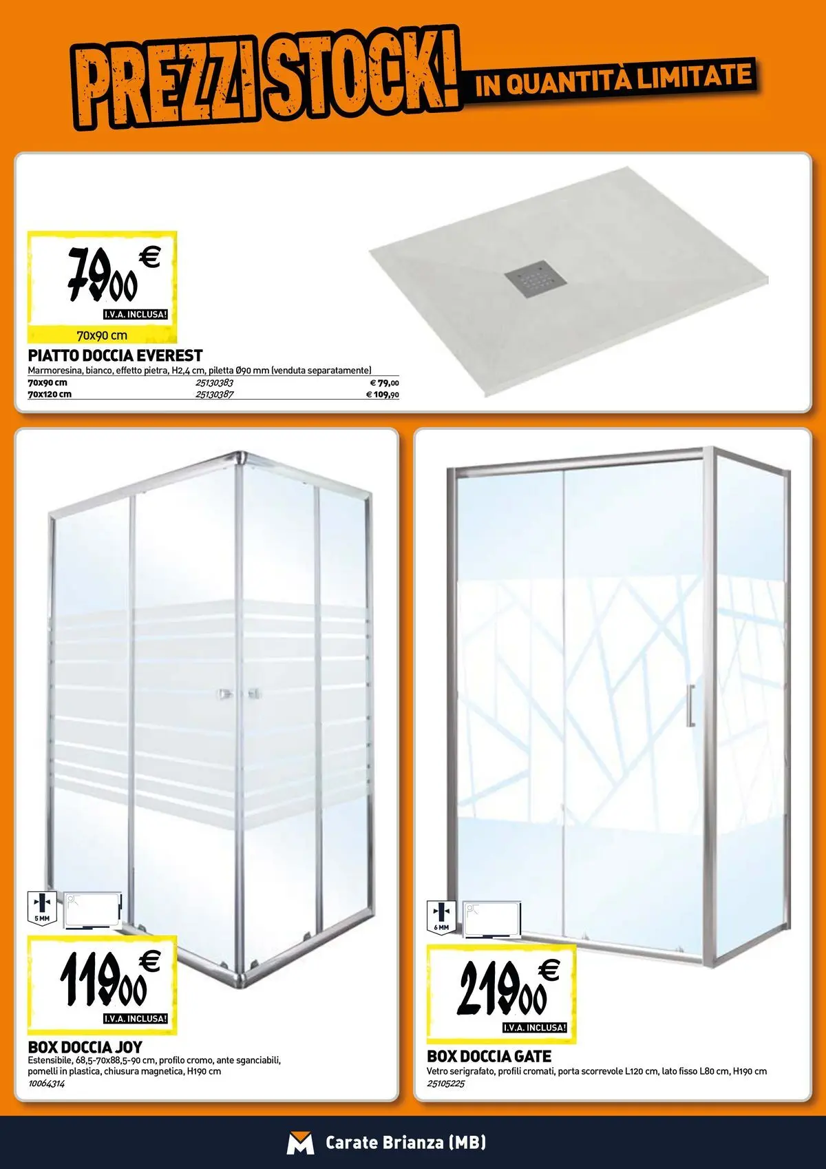 Nuovo TECNOMAT - Straordinari prezzi stock! dal 27/05/2026 > offerte anteprima 🛍️ | Pagina: 2 | Prodotti: Box doccia, Piatto, Doccia