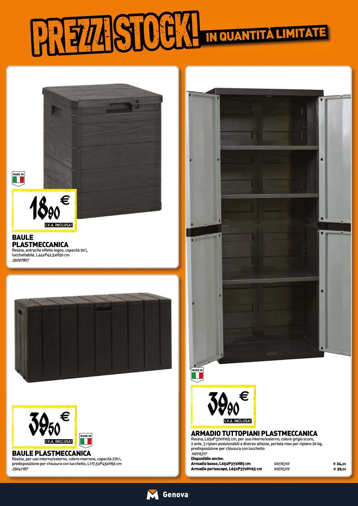 Nuovo TECNOMAT - Straordinari prezzi stock! dal 27/05/2026 > offerte anteprima 🛍️ | Pagina: 16 | Prodotti: Ripiano, Baule, Armadio