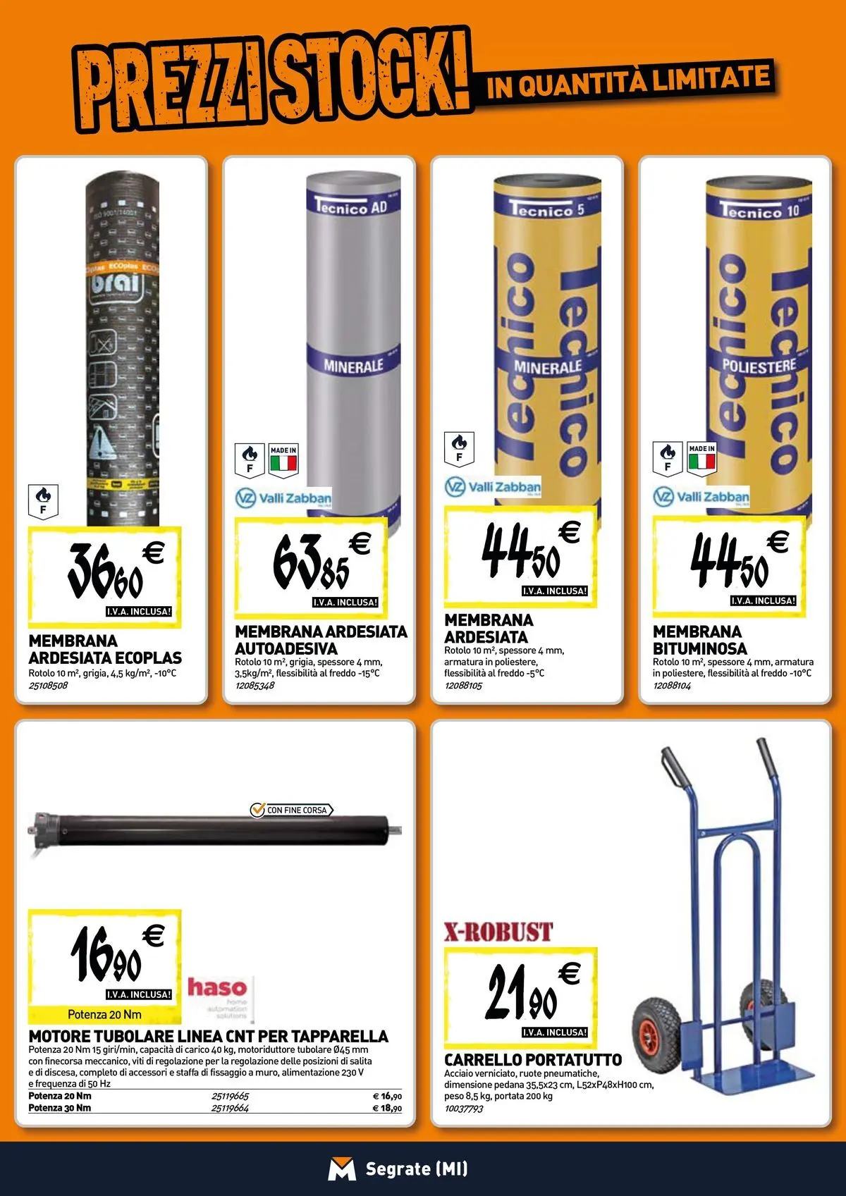 Nuovo TECNOMAT - Straordinari prezzi stock! dal 27/05/2026 > offerte anteprima 🛍️ | Pagina: 14 | Prodotti: Carrello