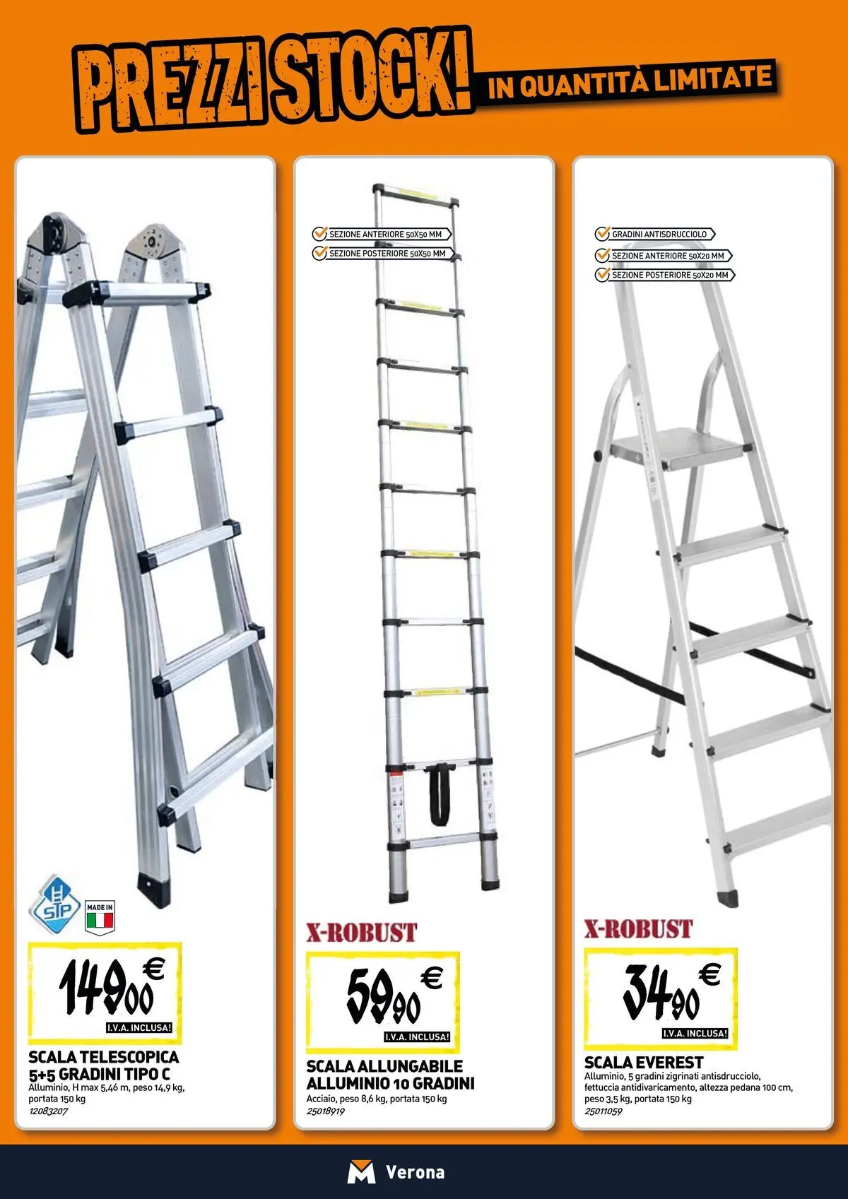 Nuovo TECNOMAT - Straordinari prezzi stock! dal 27/05/2026 > offerte anteprima 🛍️ | Pagina: 15 | Prodotti: Scala, Alluminio