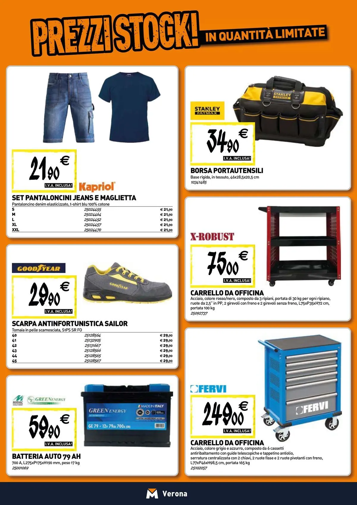 Nuovo TECNOMAT - Straordinari prezzi stock! dal 27/05/2026 > offerte anteprima 🛍️ | Pagina: 19 | Prodotti: Pantaloncini, Carrello, Maglietta, Borsa