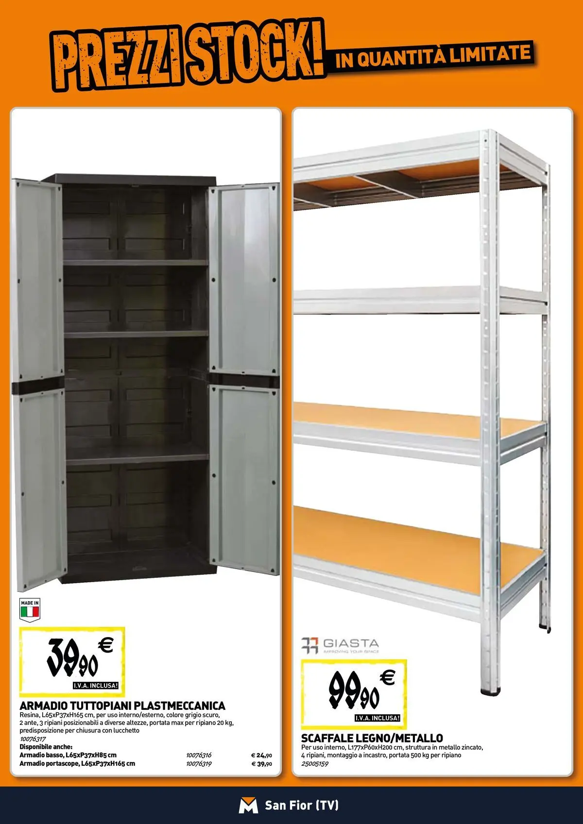 Nuovo TECNOMAT - Straordinari prezzi stock! dal 27/05/2026 > offerte anteprima 🛍️ | Pagina: 16 | Prodotti: Ripiano, TV, Scaffale, Armadio