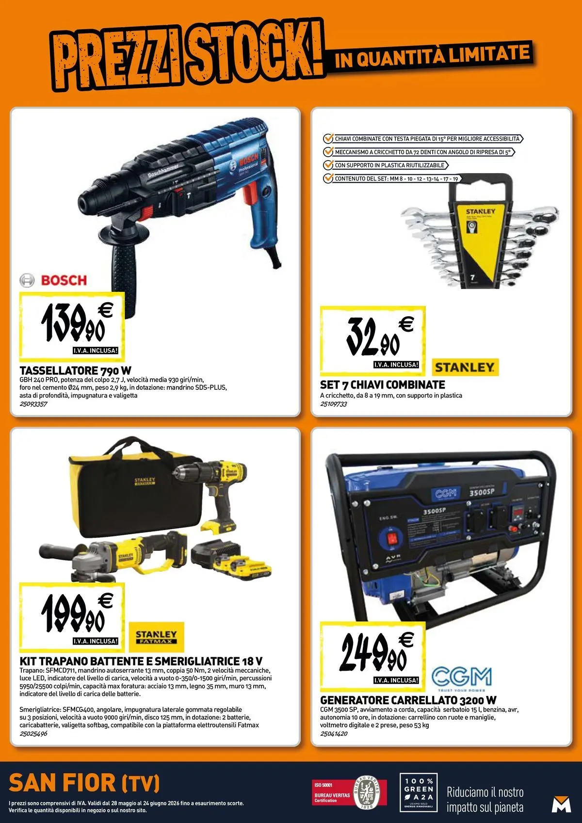 Nuovo TECNOMAT - Straordinari prezzi stock! dal 27/05/2026 > offerte anteprima 🛍️ | Pagina: 20 | Prodotti: Trapano, Generatore, Smerigliatrice, Valigetta