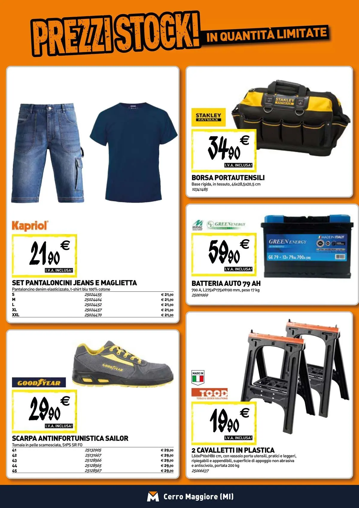 Nuovo TECNOMAT - Straordinari prezzi stock! dal 27/05/2026 > offerte anteprima 🛍️ | Pagina: 19 | Prodotti: Pantaloncini, Borsa, Vassoio, Batteria