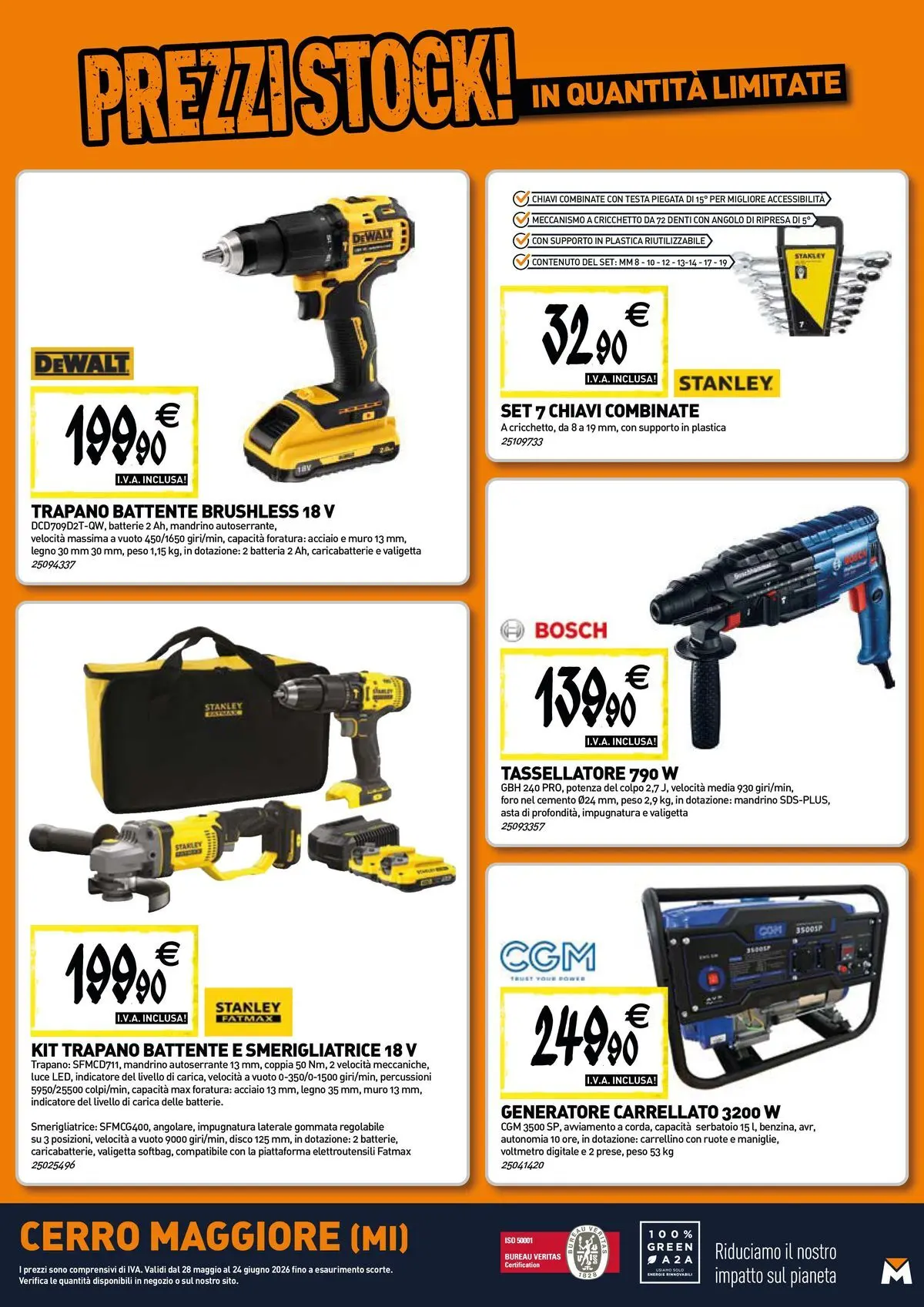 Nuovo TECNOMAT - Straordinari prezzi stock! dal 27/05/2026 > offerte anteprima 🛍️ | Pagina: 20 | Prodotti: Generatore, Valigetta, Batteria, Batterie