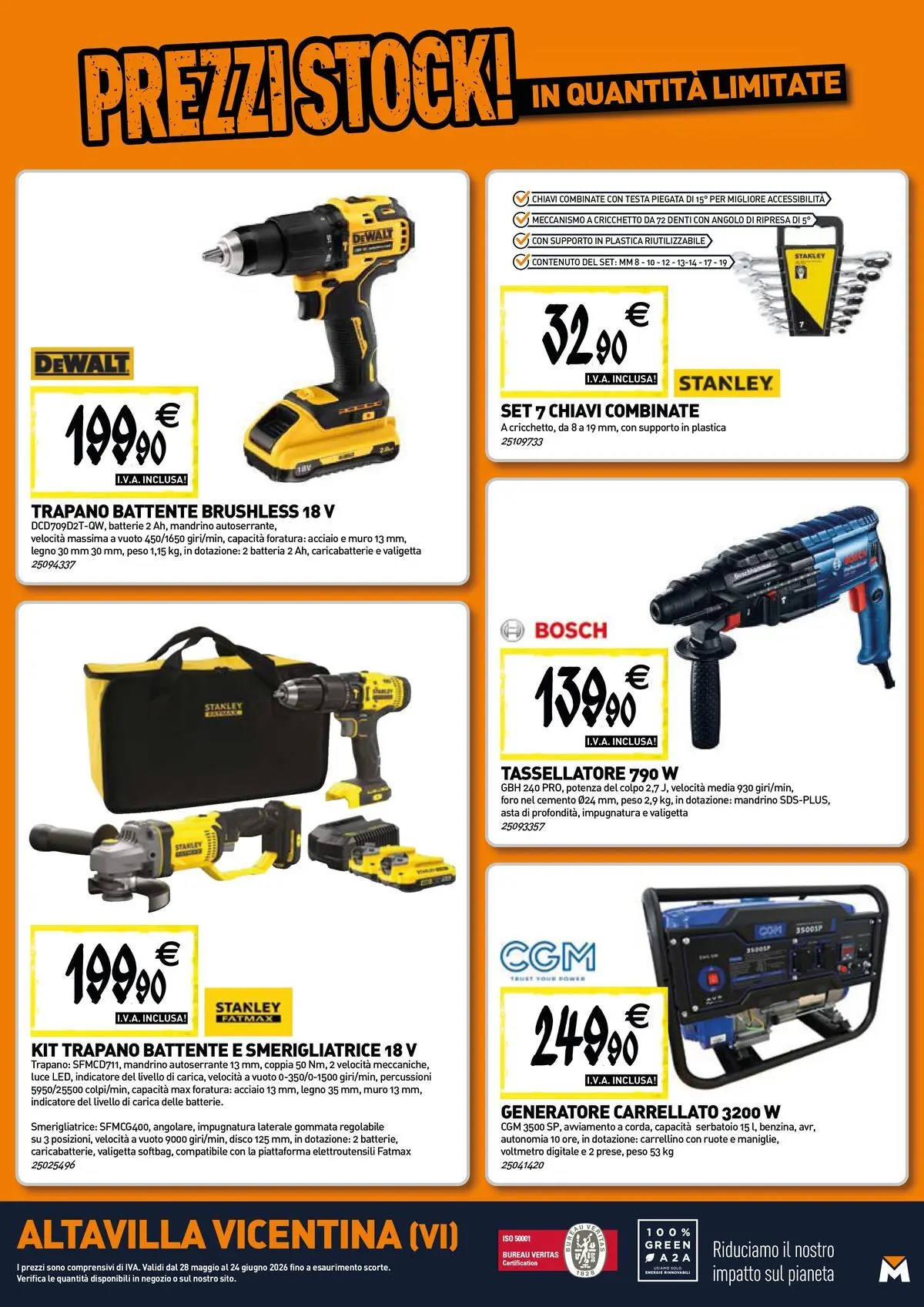 Nuovo TECNOMAT - Straordinari prezzi stock! dal 27/05/2026 > offerte anteprima 🛍️ | Pagina: 20 | Prodotti: Trapano, Disco, Generatore, Batterie