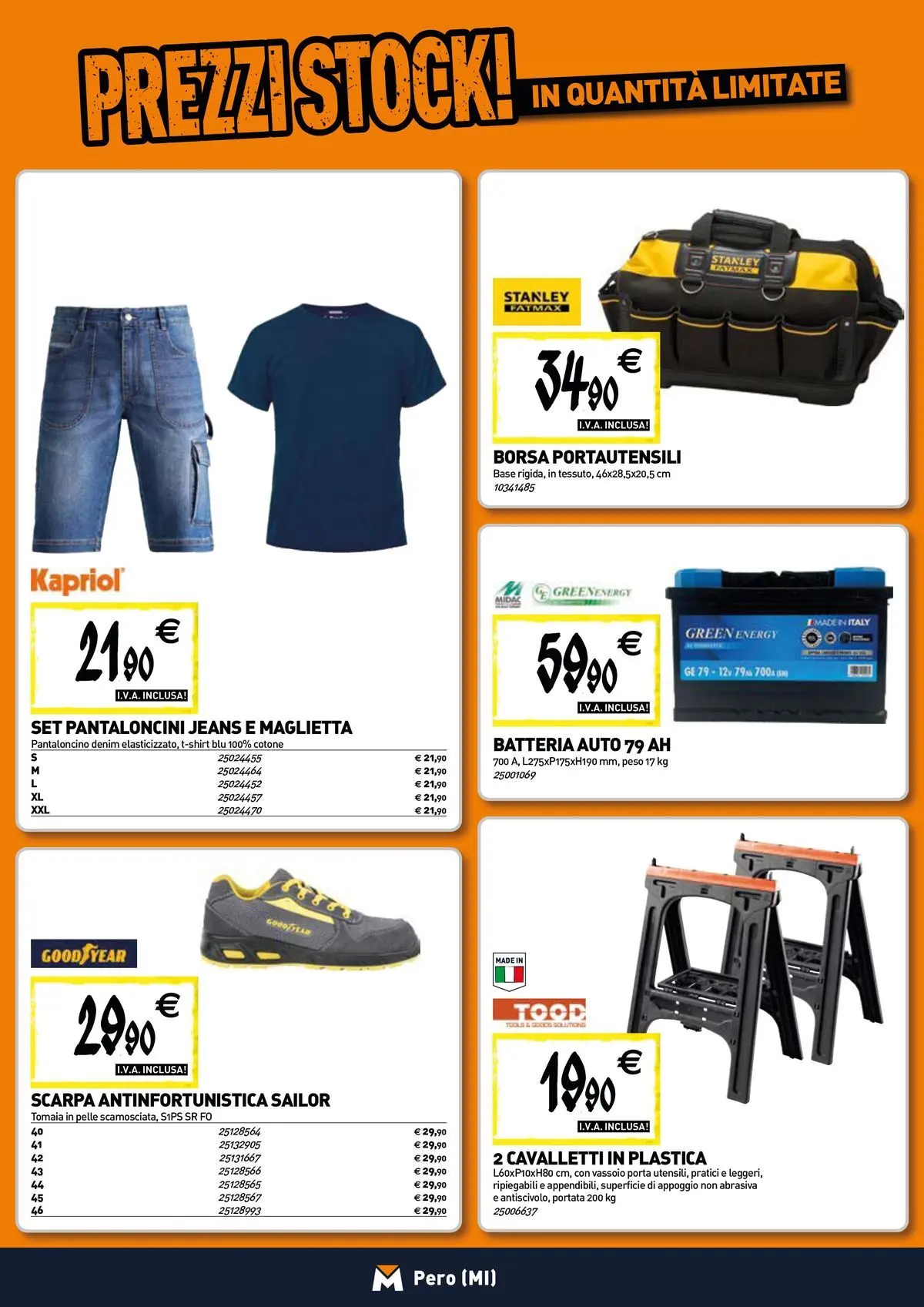 Nuovo TECNOMAT - Straordinari prezzi stock! dal 27/05/2026 > offerte anteprima 🛍️ | Pagina: 19 | Prodotti: Pantaloncini, Maglietta, Borsa, Batteria