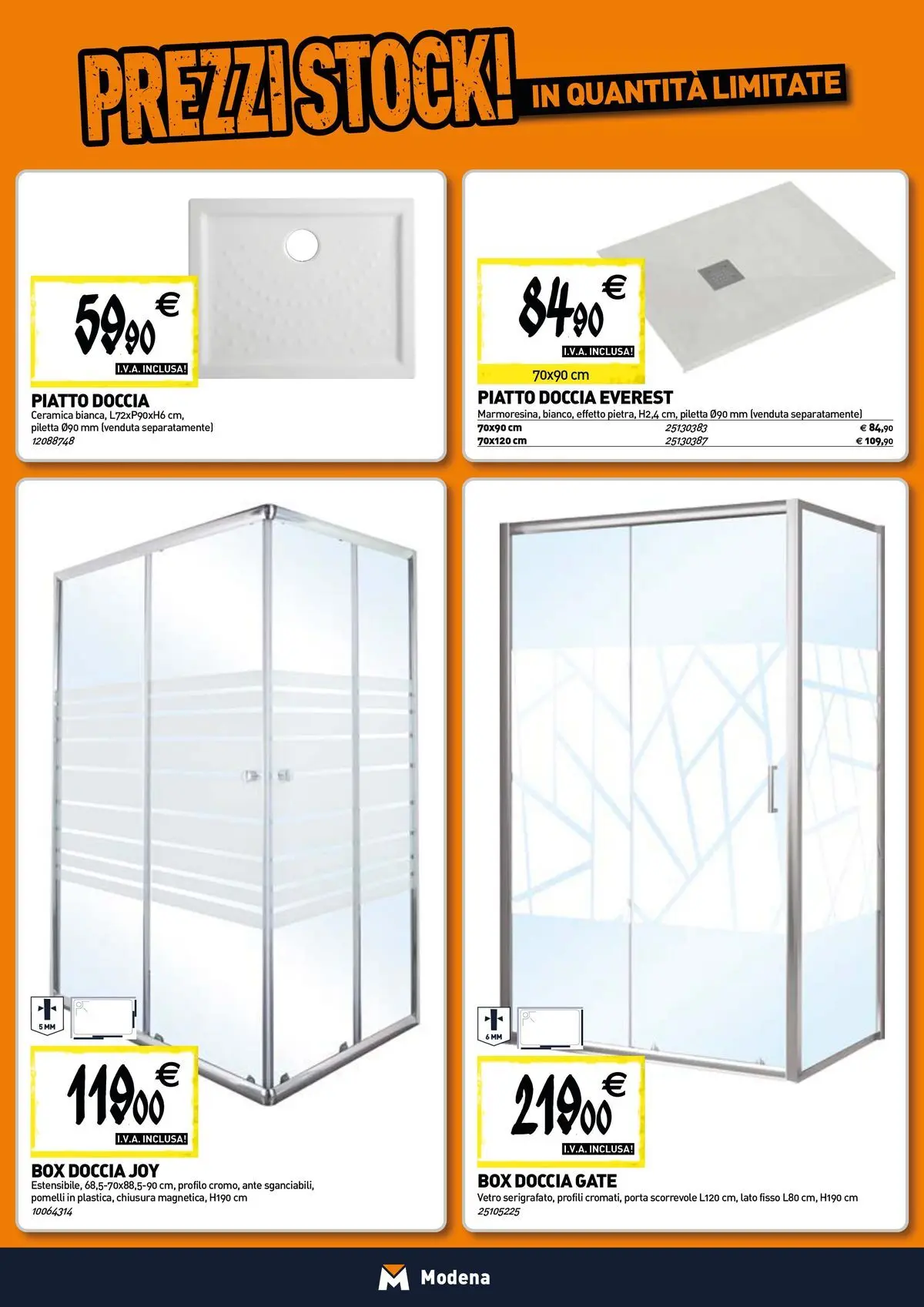 Nuovo TECNOMAT - Straordinari prezzi stock! dal 27/05/2026 > offerte anteprima 🛍️ | Pagina: 2 | Prodotti: Box doccia, Piatto, Doccia