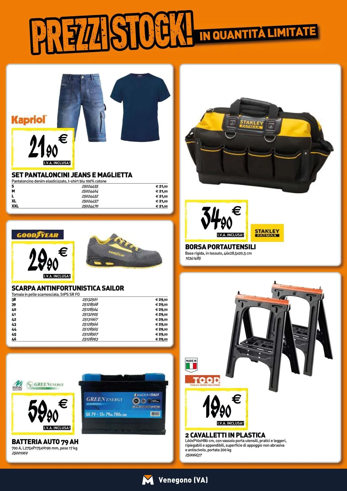 Nuovo TECNOMAT - Straordinari prezzi stock! dal 27/05/2026 > offerte anteprima 🛍️ | Pagina: 19 | Prodotti: Jeans, Borsa, Vassoio, Batteria