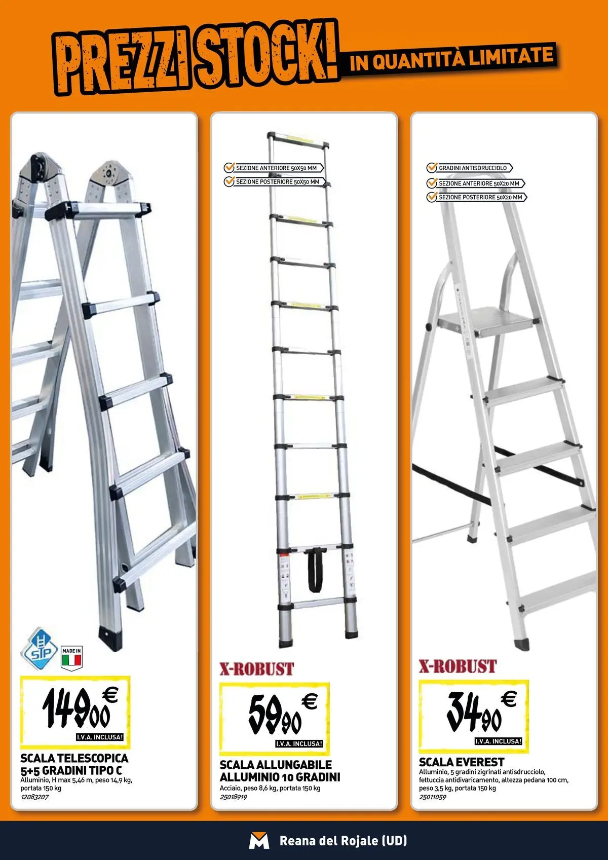 Nuovo TECNOMAT - Straordinari prezzi stock! dal 27/05/2026 > offerte anteprima 🛍️ | Pagina: 15 | Prodotti: Scala, Alluminio