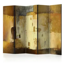 Paravent Golden Oddity II Honig/Hellgelb