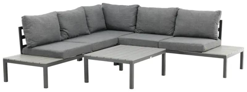 Loungegarnitur Odense ca. 239x239 cm Schwarz