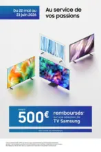 Group Digital Jusqu&rsquo;&agrave; 500&euro; rembours&eacute;s sur une s&eacute;lection de TV Samsung - au 23.06.2026