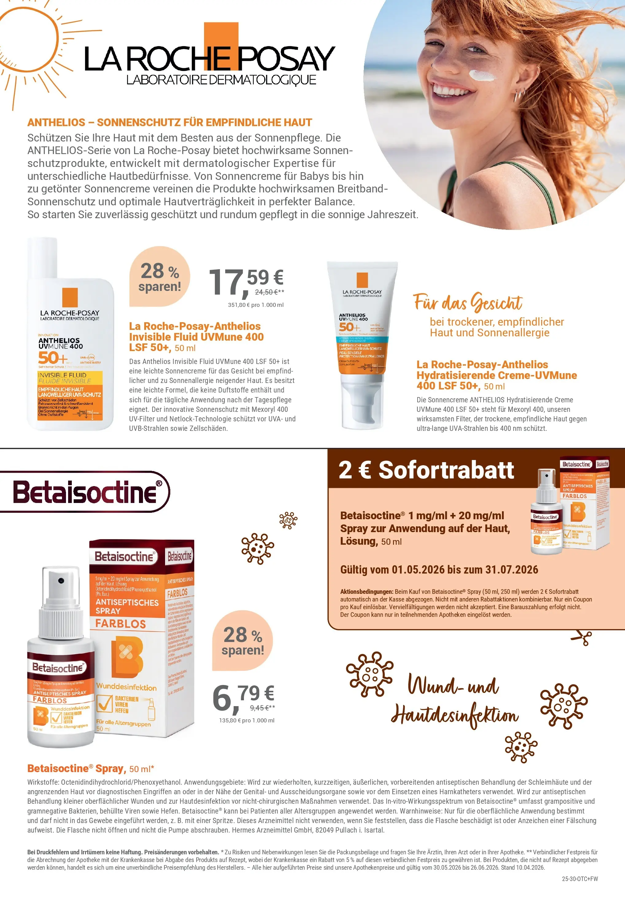 Angebote - Ihre Apotheke vor Ort: Jetzt alle Angebote auch online entdecken! (ab 29.05.2026) zum Blättern | Seite: 6 | Produkte: Creme, Sonnencreme