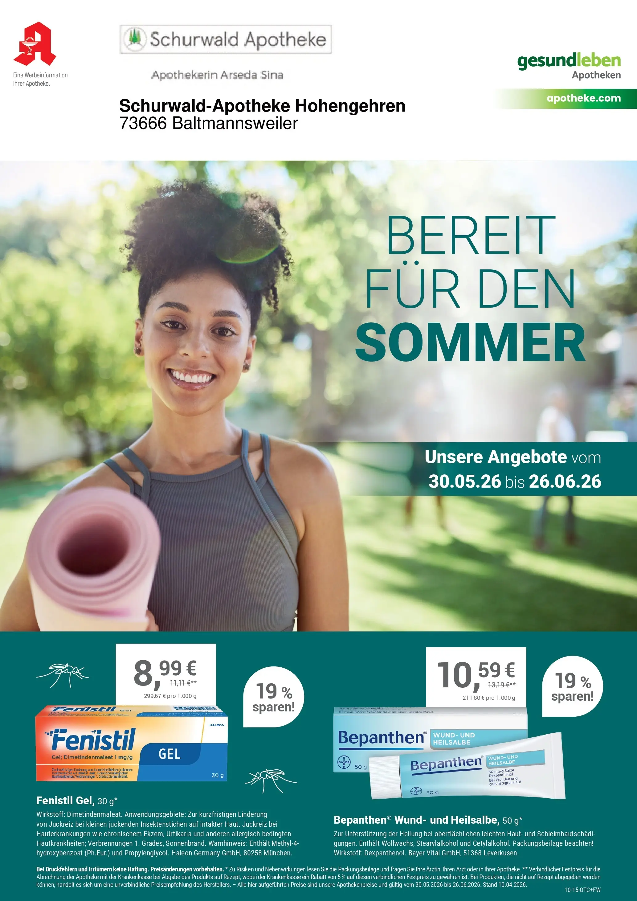 Angebote - Ihre Apotheke vor Ort: Jetzt alle Angebote auch online entdecken! (ab 29.05.2026) zum Blättern | Seite: 1