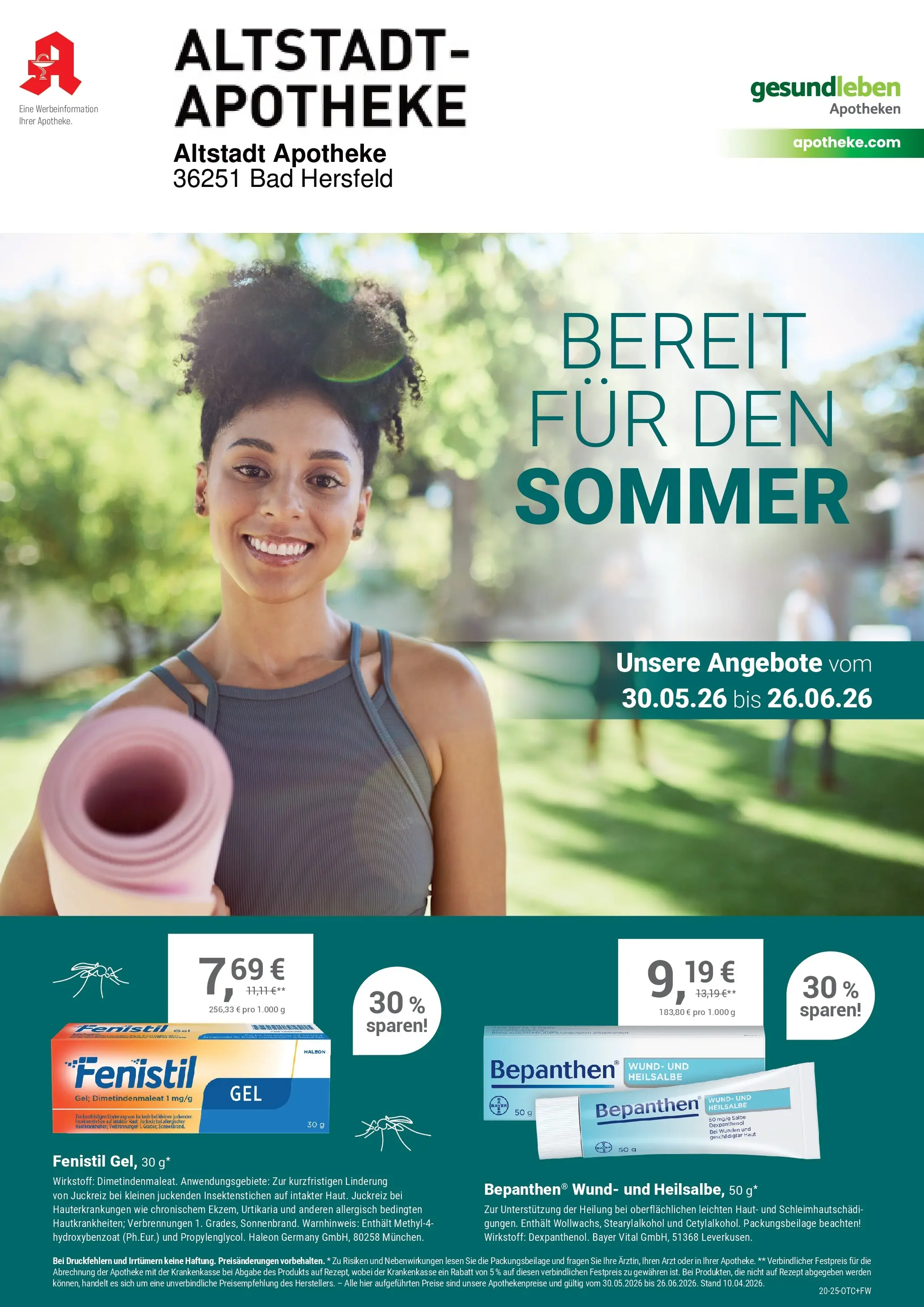 Angebote - Ihre Apotheke vor Ort: Jetzt alle Angebote auch online entdecken! (ab 29.05.2026) zum Blättern | Seite: 1 | Produkte: Bad