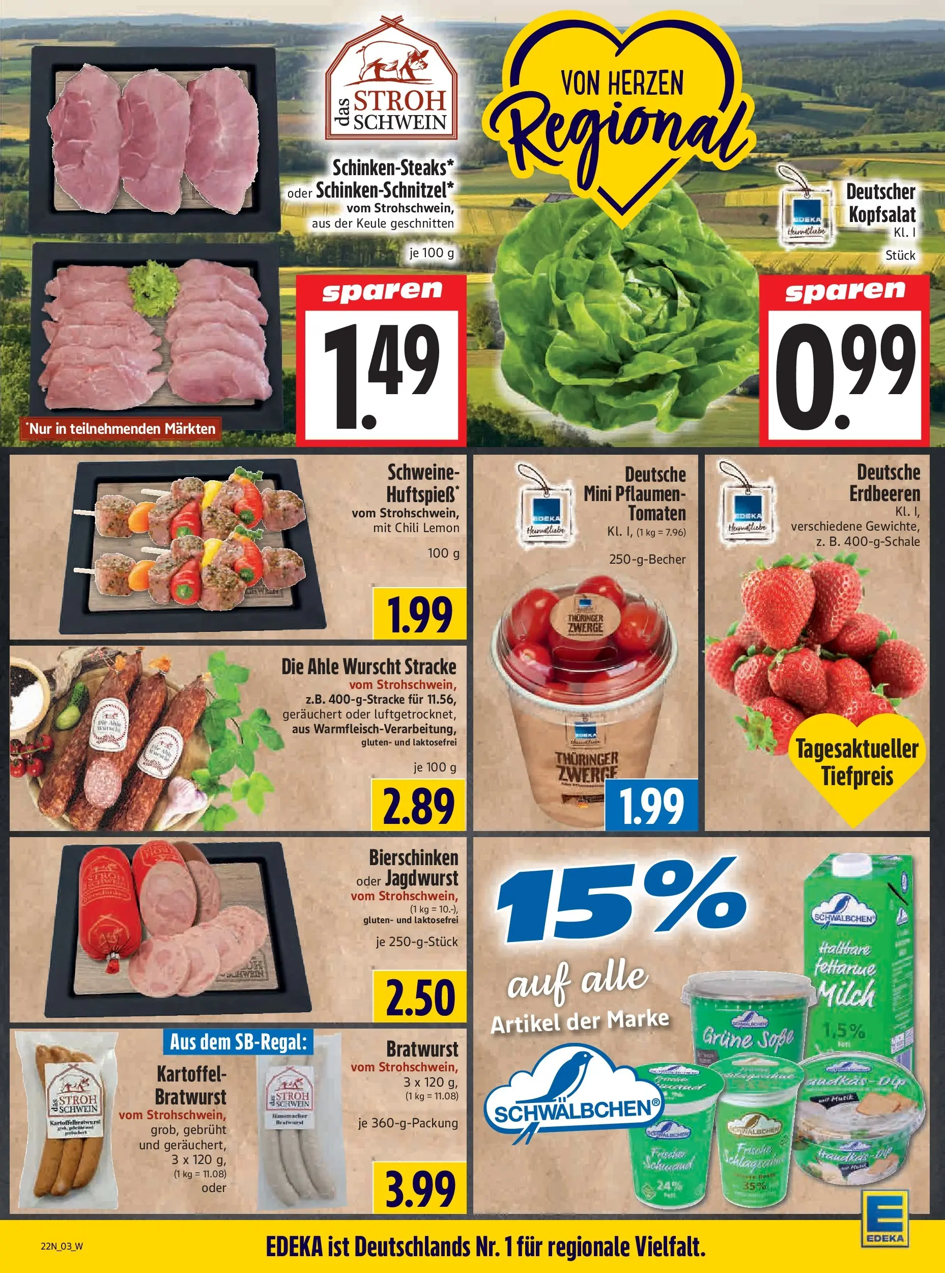 Angebote - Edeka Hahner: Wochenangebote (ab 24.05.2026) zum Blättern | Seite: 5 | Produkte: Bratwurst, Soße, Chili, Erdbeeren