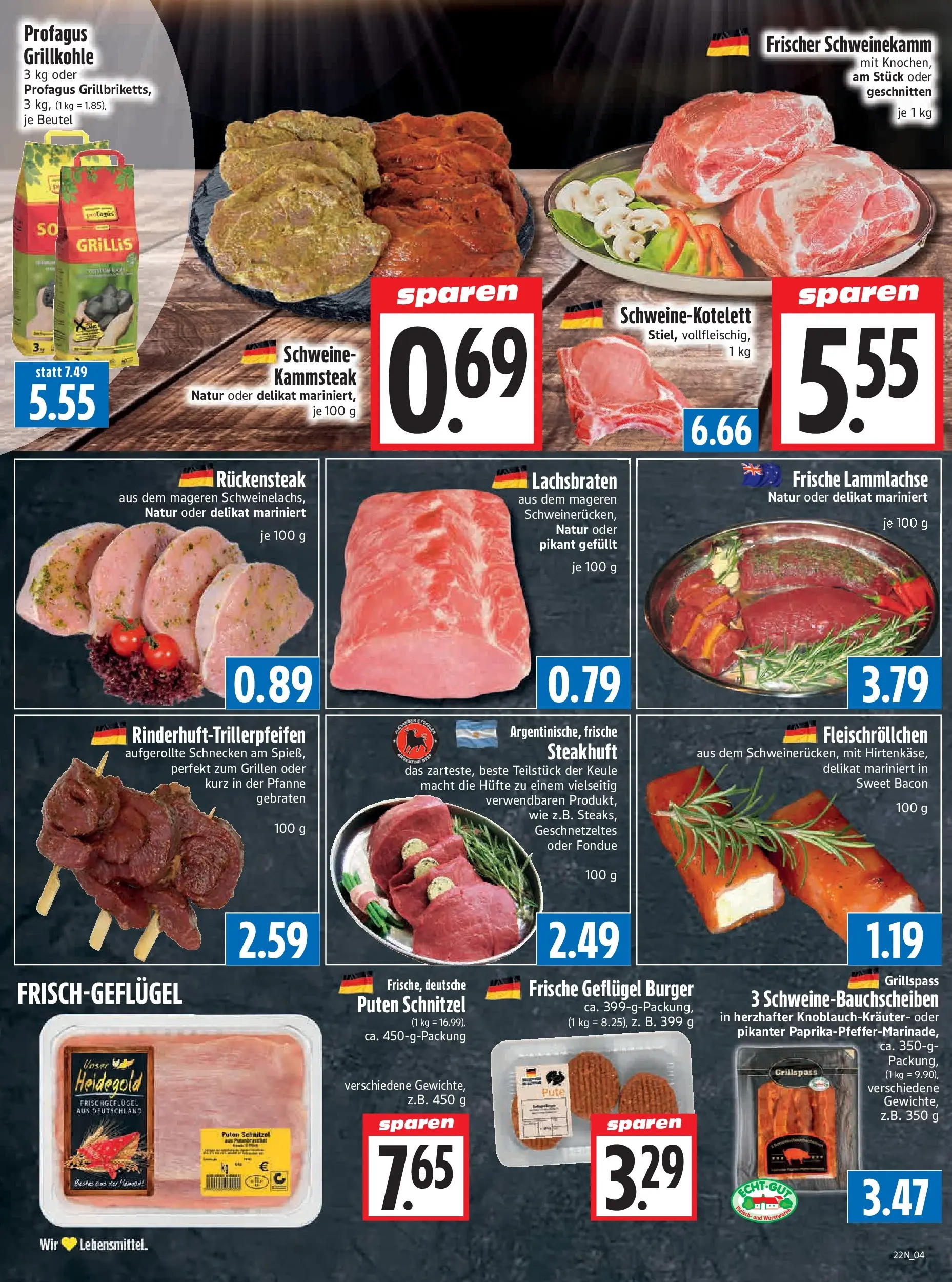 Angebote - Edeka Hahner: Wochenangebote (ab 24.05.2026) zum Blättern | Seite: 6 | Produkte: Pute, Burger, Schnitzel, Fondue