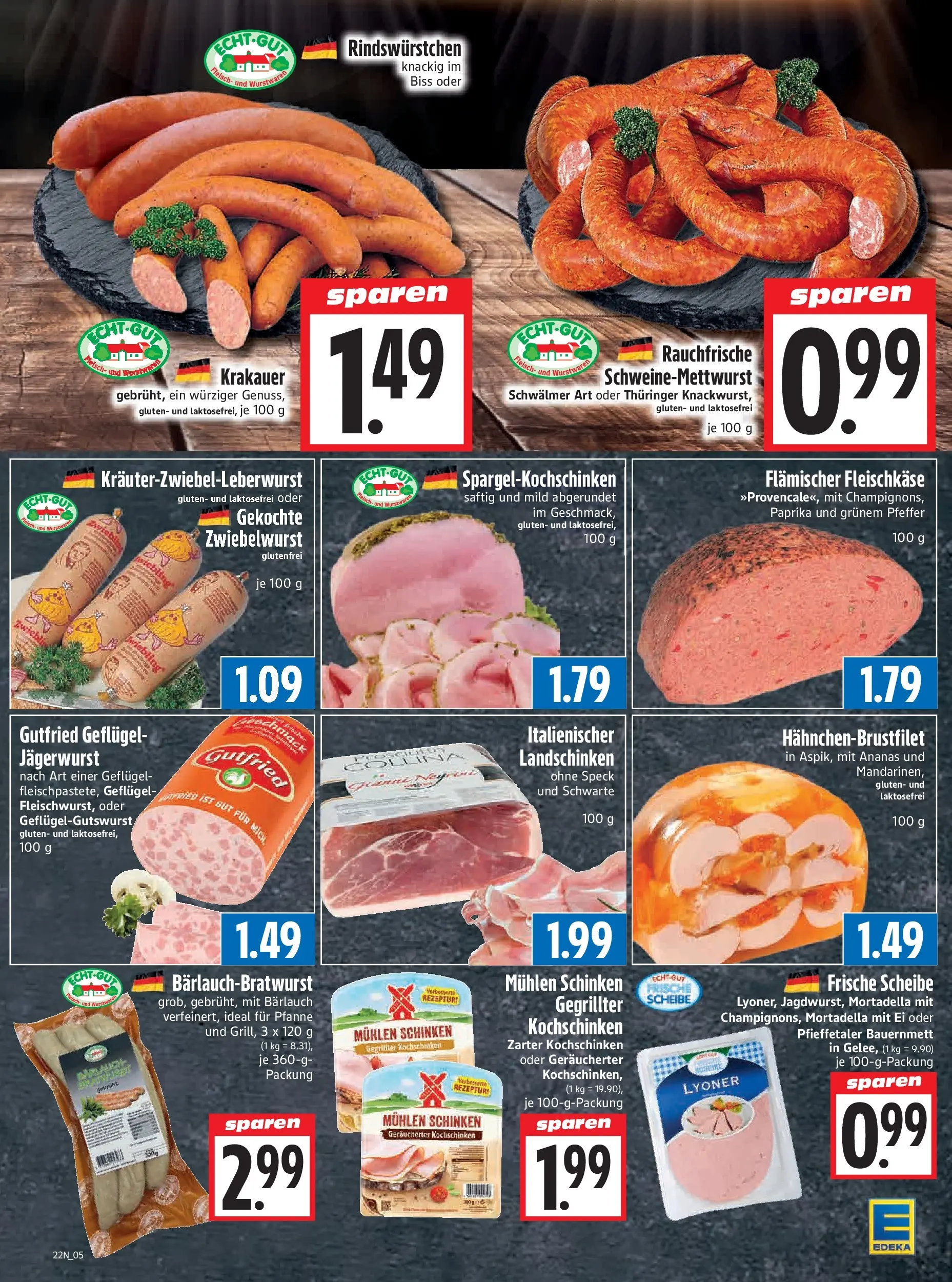 Angebote - Edeka Hahner: Wochenangebote (ab 24.05.2026) zum Blättern | Seite: 7 | Produkte: Paprika, Pfeffer, Schinken, Fleisch