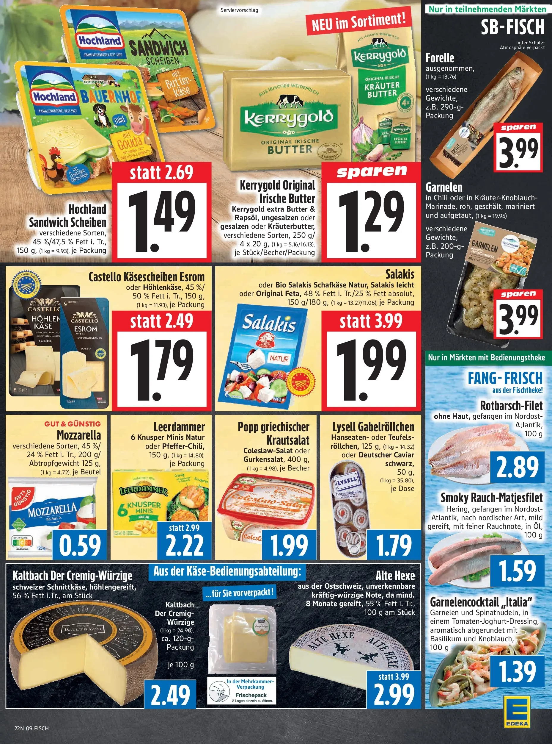 Angebote - Edeka Hahner: Wochenangebote (ab 24.05.2026) zum Blättern | Seite: 11 | Produkte: Butter, Käse, Mozzarella, Chili