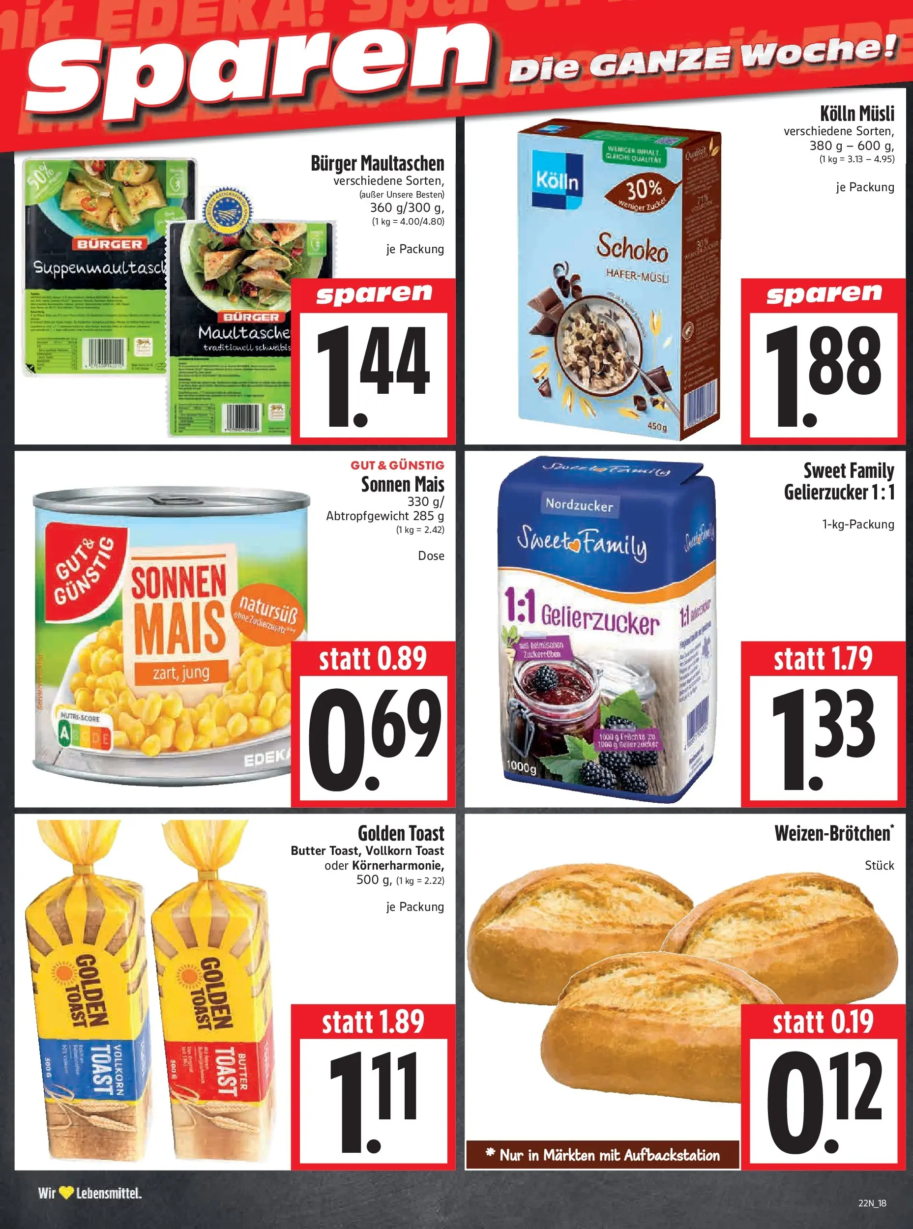 Angebote - Edeka Hahner: Wochenangebote (ab 24.05.2026) zum Blättern | Seite: 20 | Produkte: Musli, Kolln, Kolln musli, Maultaschen
