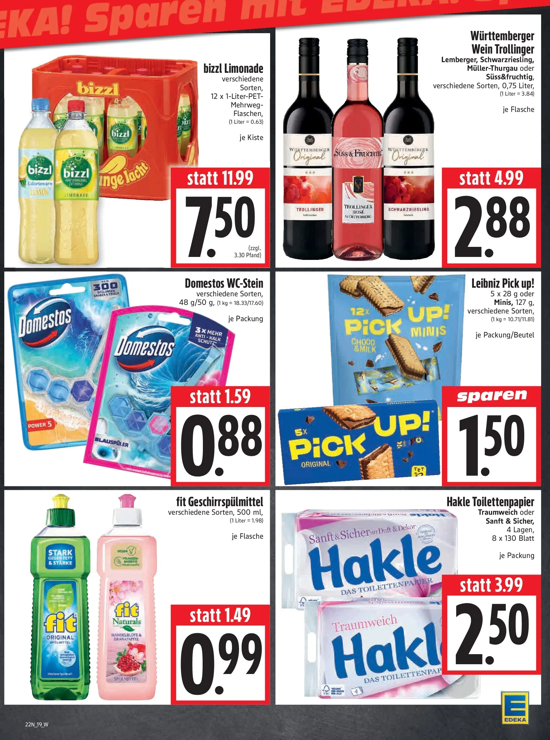 Angebote - Edeka Hahner: Wochenangebote (ab 24.05.2026) zum Blättern | Seite: 21 | Produkte: Granatapfel, Limonade, Geschirrspülmittel, Toilettenpapier