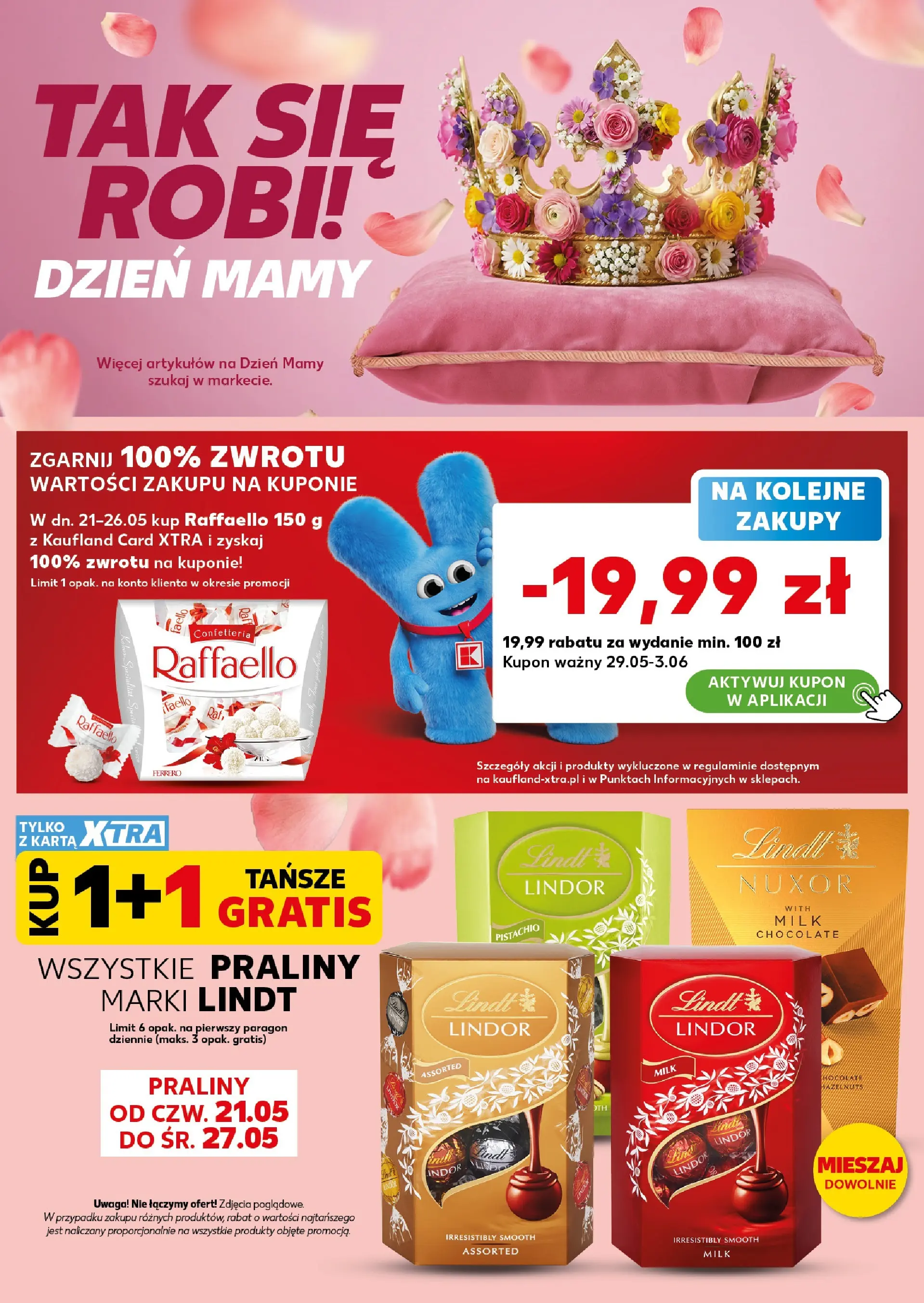 Kaufland gazetka - Super Sobota od 23.05.2026 - od jutra PDF | Strona: 4 | Produkty: Karta, Praliny