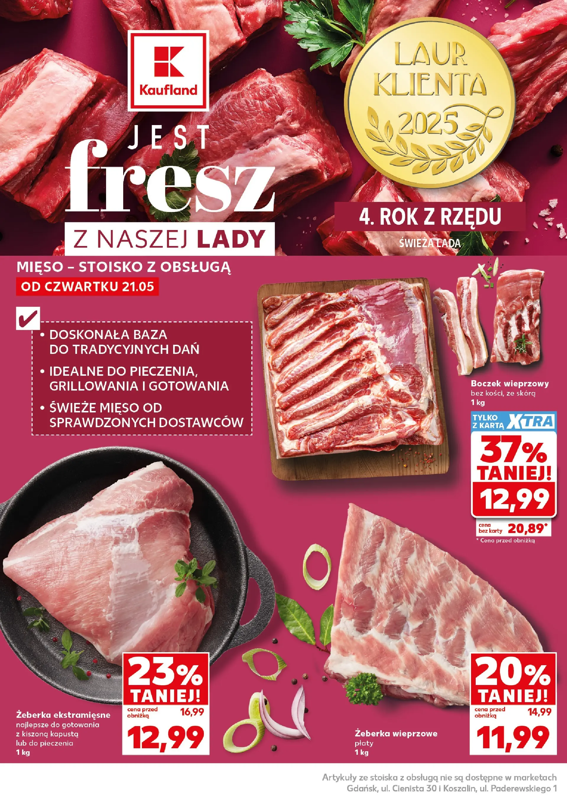 Kaufland gazetka - Super Sobota od 23.05.2026 - od jutra PDF | Strona: 14 | Produkty: Kapusta, Karta, Mięso, Boczek wieprzowy