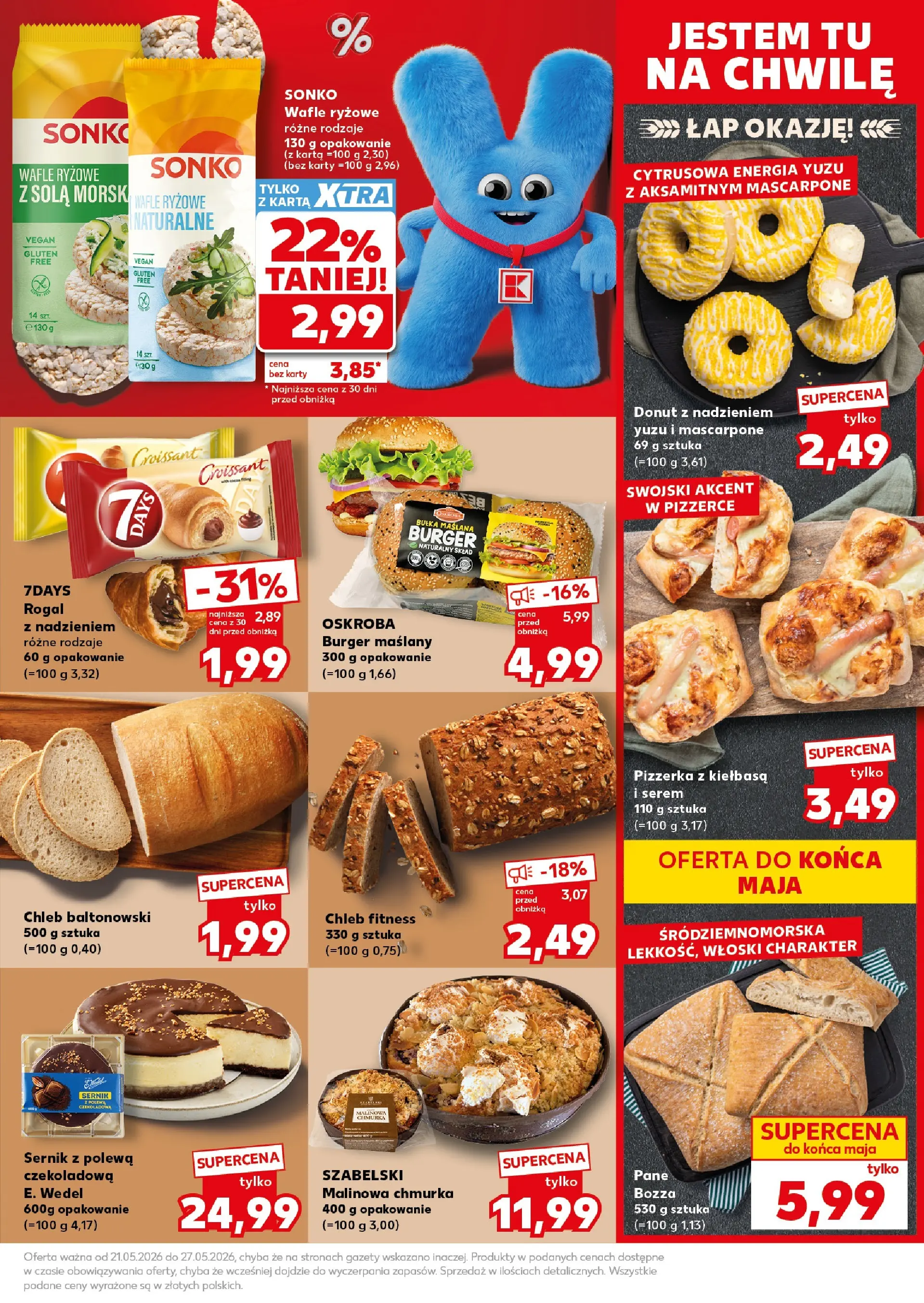 Kaufland gazetka - Super Sobota od 23.05.2026 - od jutra PDF | Strona: 17 | Produkty: Wafle, Wafle ryżowe, Bułka, Chleb fitness