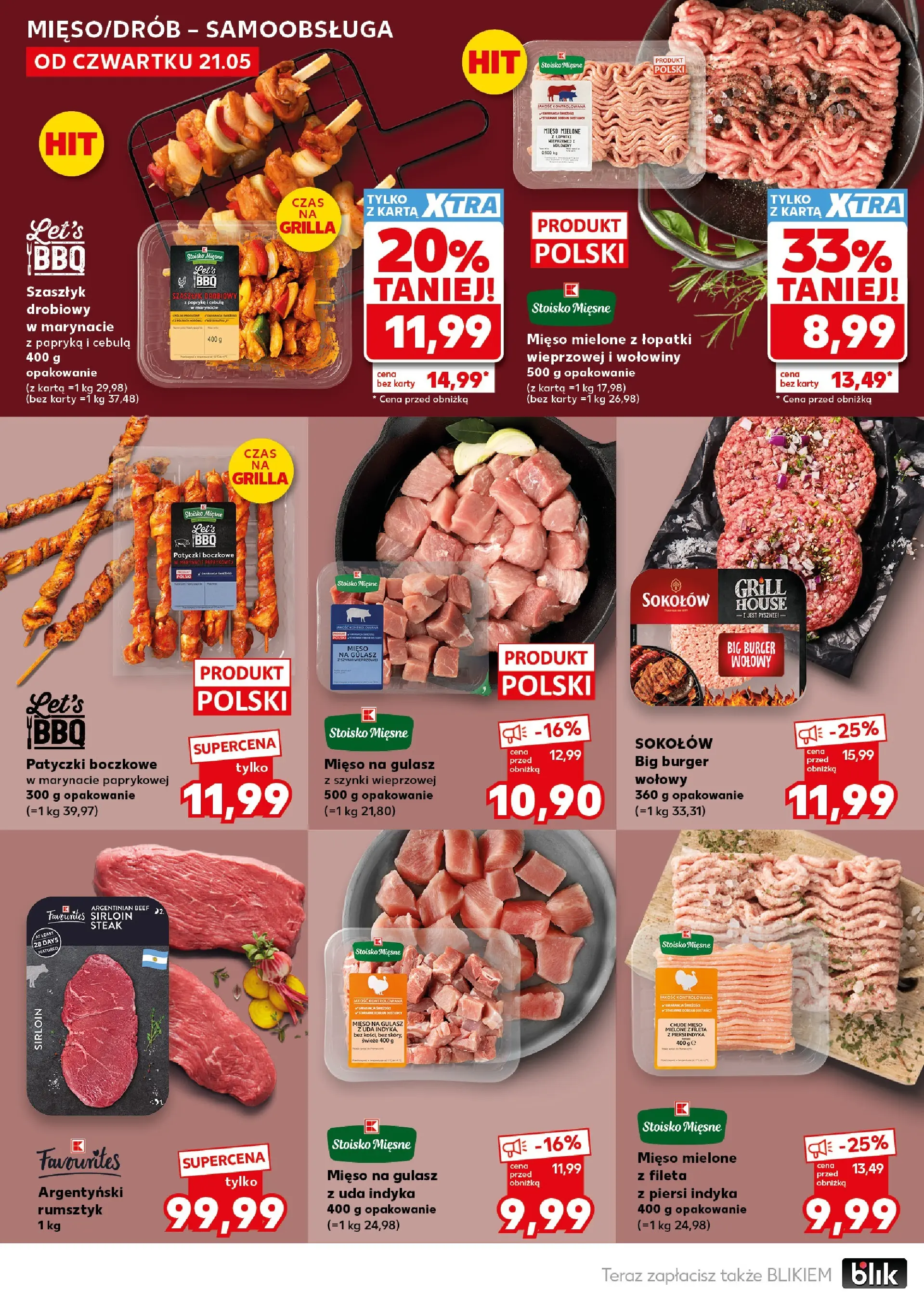 Kaufland gazetka - Super Sobota od 23.05.2026 - od jutra PDF | Strona: 18 | Produkty: Burger wołowy, Piersi, Mięso, Grill