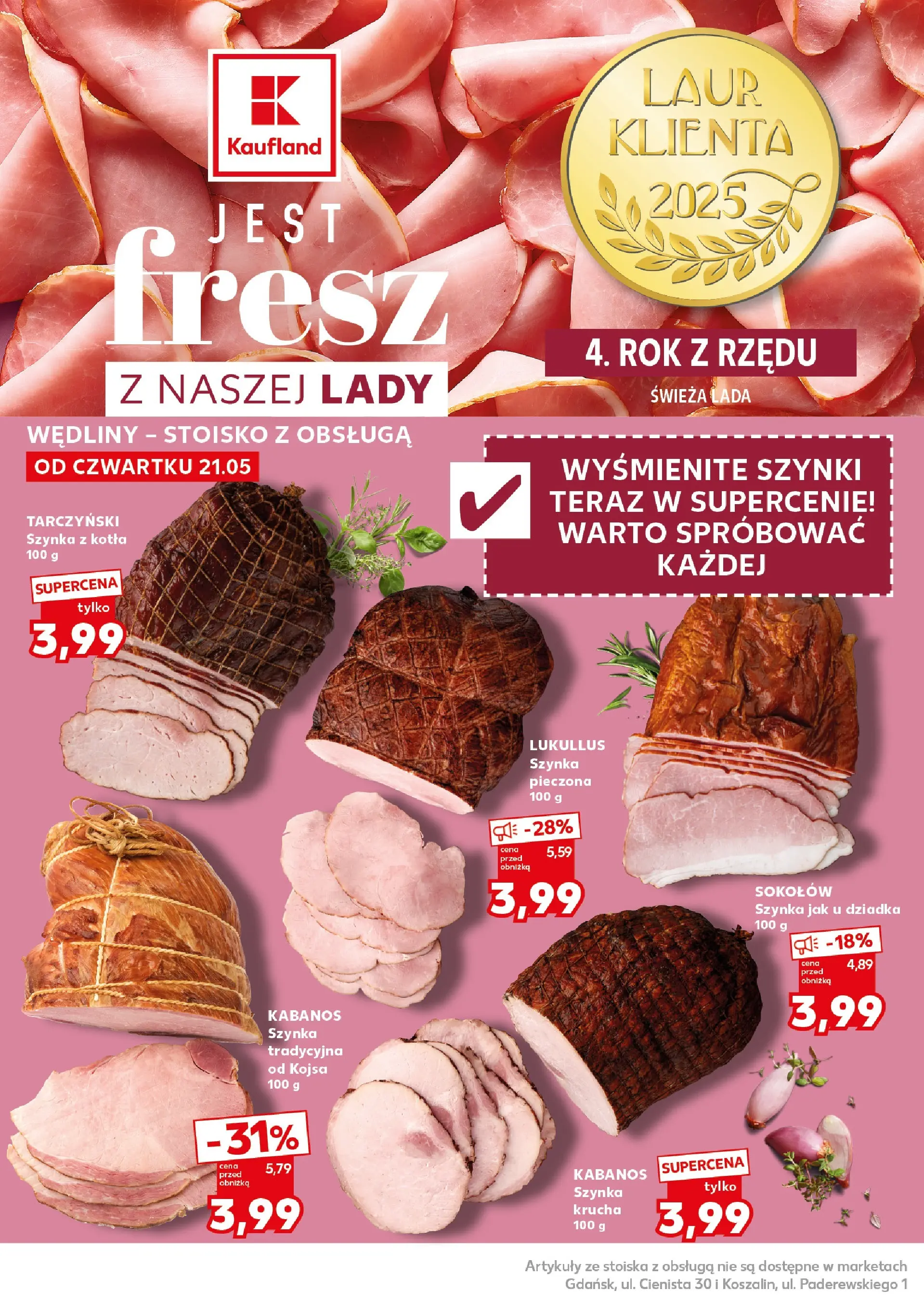 Kaufland gazetka - Mocny start od 25.05.2026 - od jutra PDF | Strona: 16 | Produkty: Szynka, Wędliny
