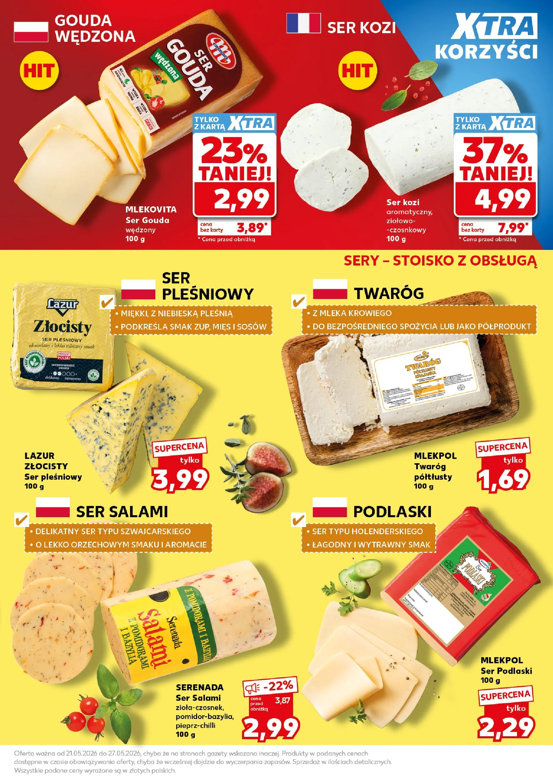 Kaufland gazetka - Mocny start od 25.05.2026 - od jutra PDF | Strona: 19 | Produkty: Ser pleśniowy, Ser kozi, Sery, Ser gouda