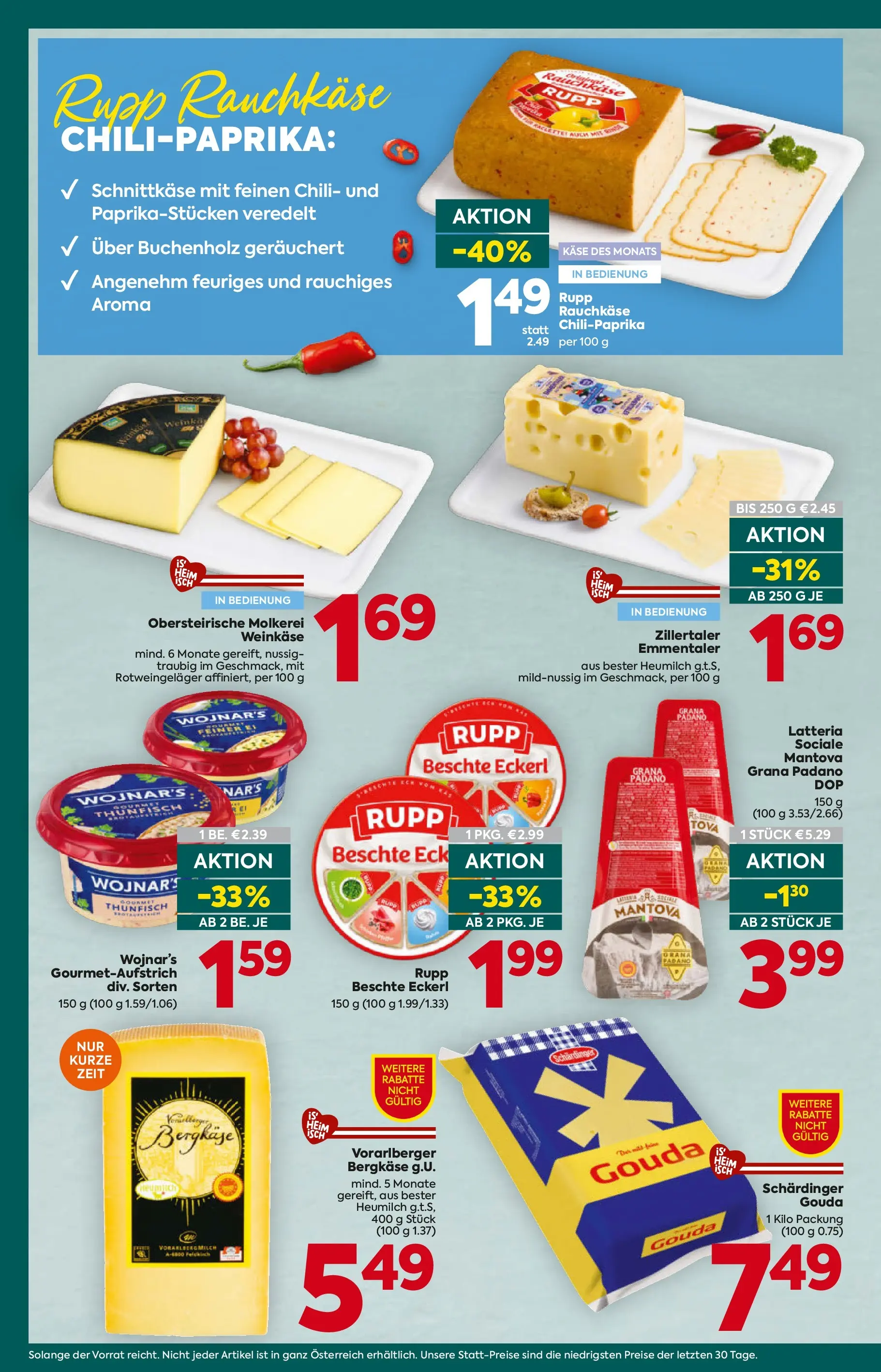Billa Plus Flugblatt - Wien von 28.05.2026 - Aktuelle Angebote | Seite: 12 | Produkte: Chili, Käse