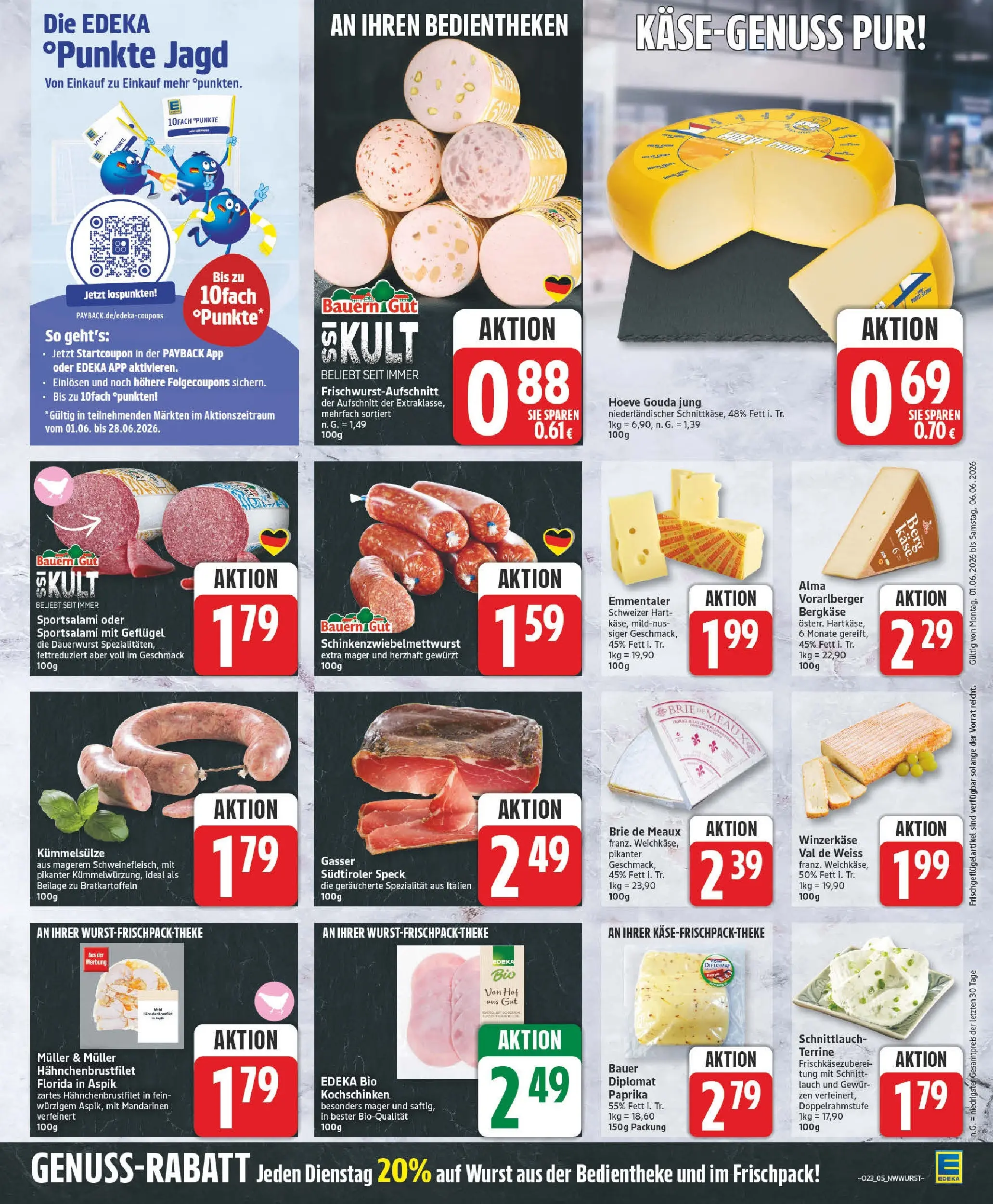 Edeka prospekt Oldenburg (ab 26.05.2026) » Angebote Online | Seite: 7 | Produkte: Mandarinen, Paprika, Wurst, Salami