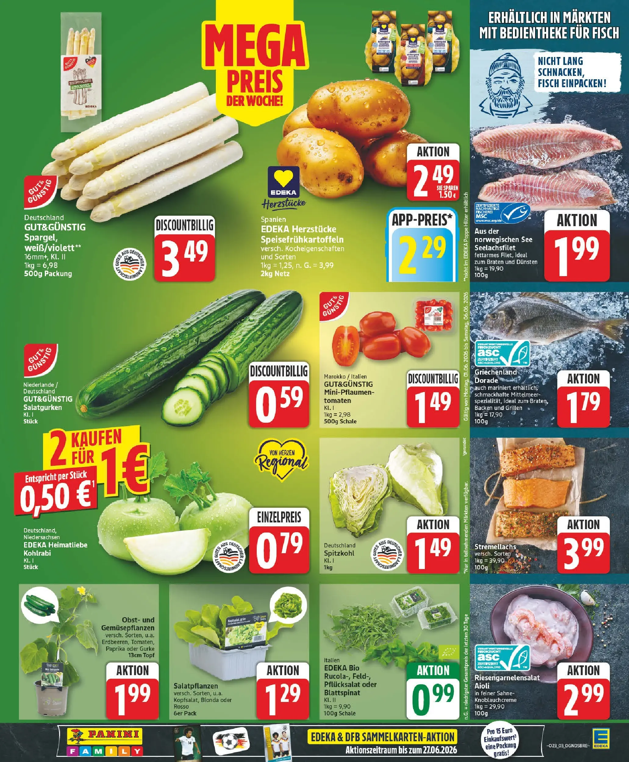 Edeka prospekt Barsinghausen (ab 26.05.2026) » Angebote Online | Seite: 3 | Produkte: Dorade, Tomaten, Paprika, Obst