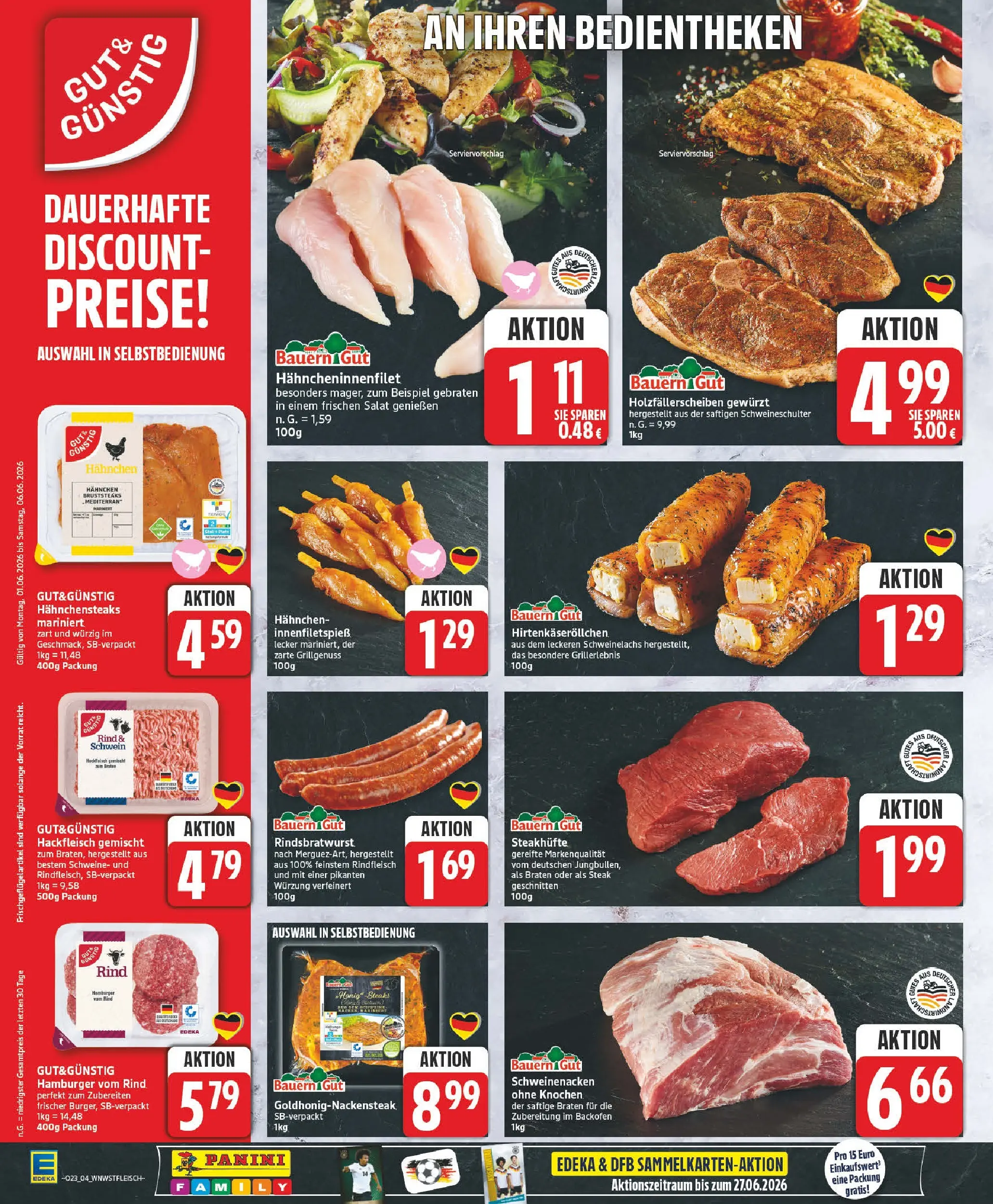 Edeka prospekt Barsinghausen (ab 26.05.2026) » Angebote Online | Seite: 4 | Produkte: Hahnchen, Burger, Schweinenacken, Salat