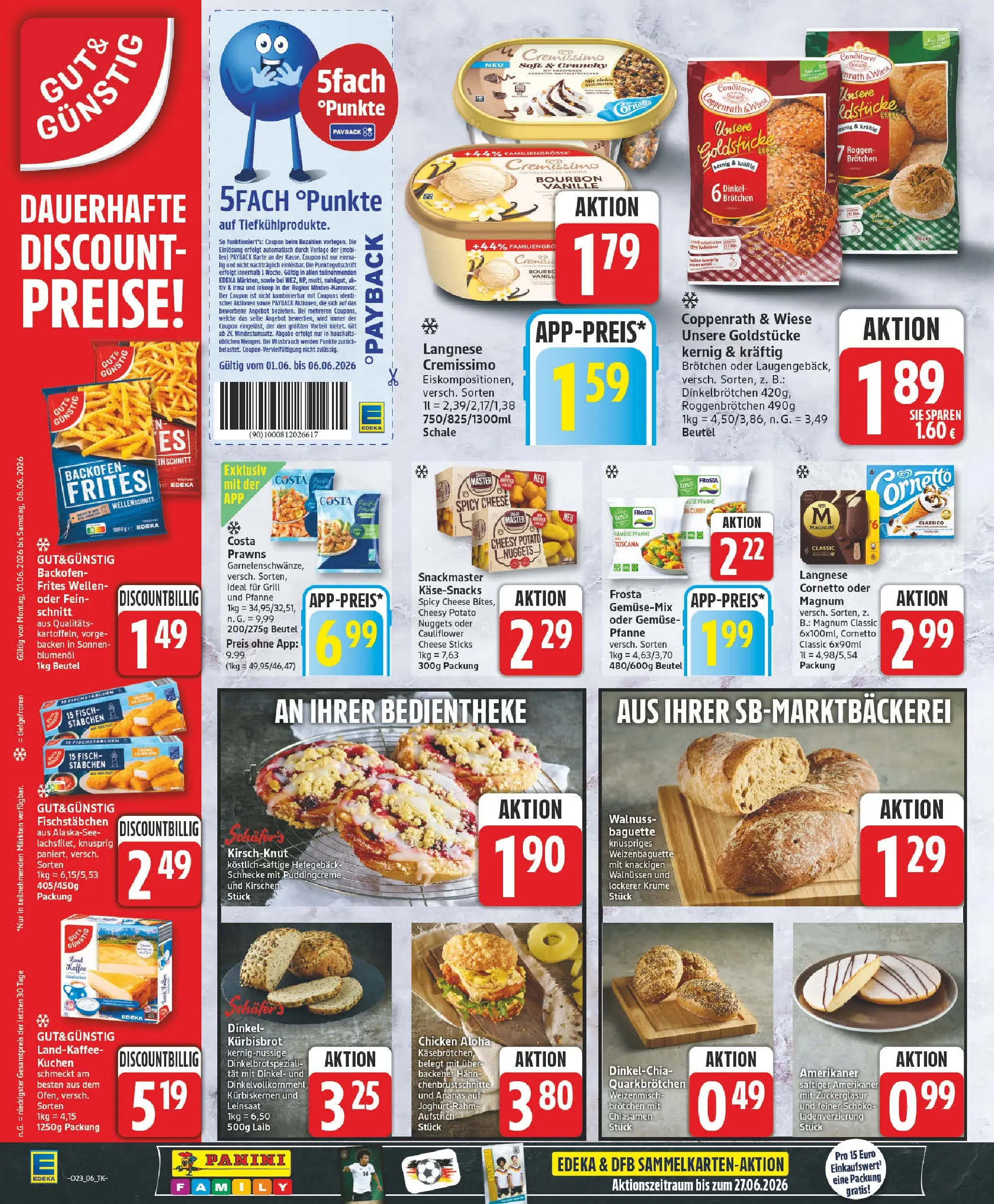 Edeka prospekt Barsinghausen (ab 26.05.2026) » Angebote Online | Seite: 6 | Produkte: Langnese cremissimo, Kaffee, Ananas, Backofen