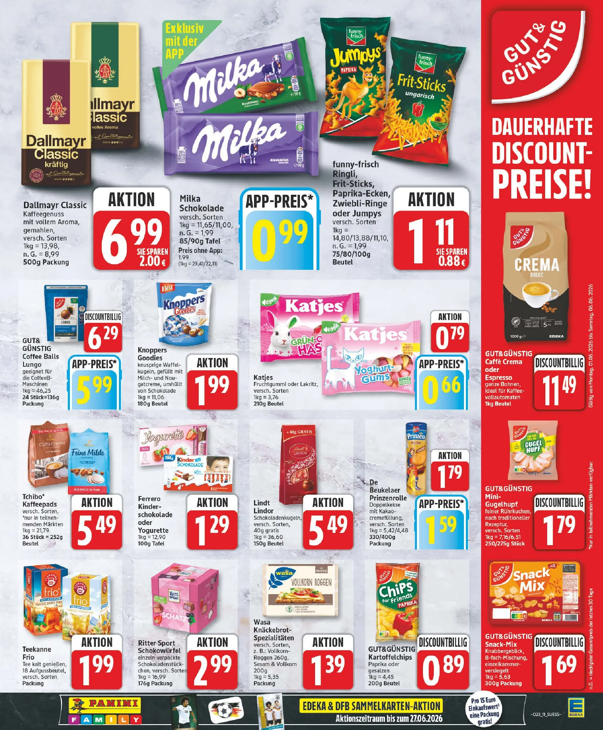 Edeka prospekt Barsinghausen (ab 26.05.2026) » Angebote Online | Seite: 11 | Produkte: Schokolade, Ritter sport, Paprika, Wasa knackebrot