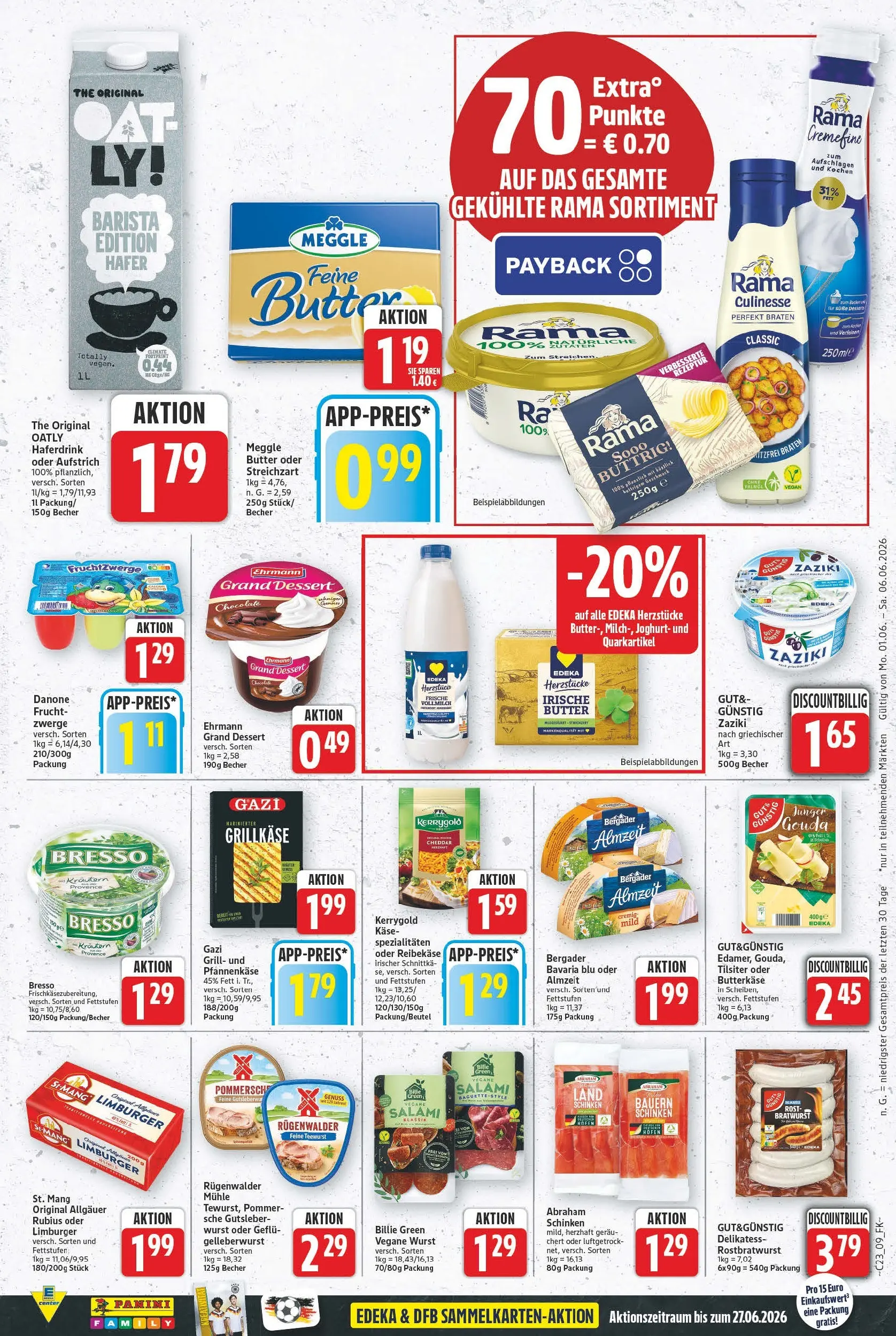 E center Prospekt Hannover (ab 26.05.2026) zum Blättern | Seite: 9 | Produkte: Grill, Rama, Butter, Oatly