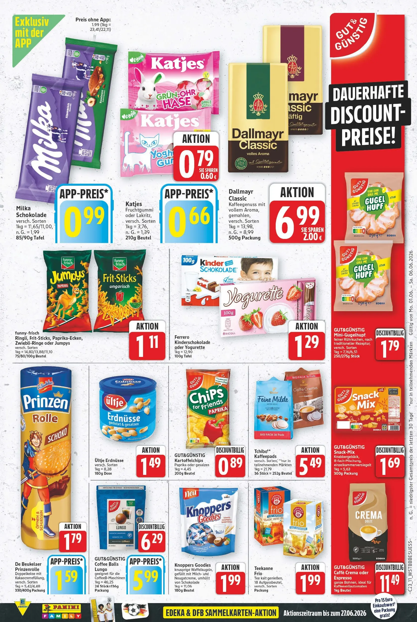 E center Prospekt Hannover (ab 26.05.2026) zum Blättern | Seite: 11 | Produkte: Erdnüsse, Schokolade, Teekanne, Chips