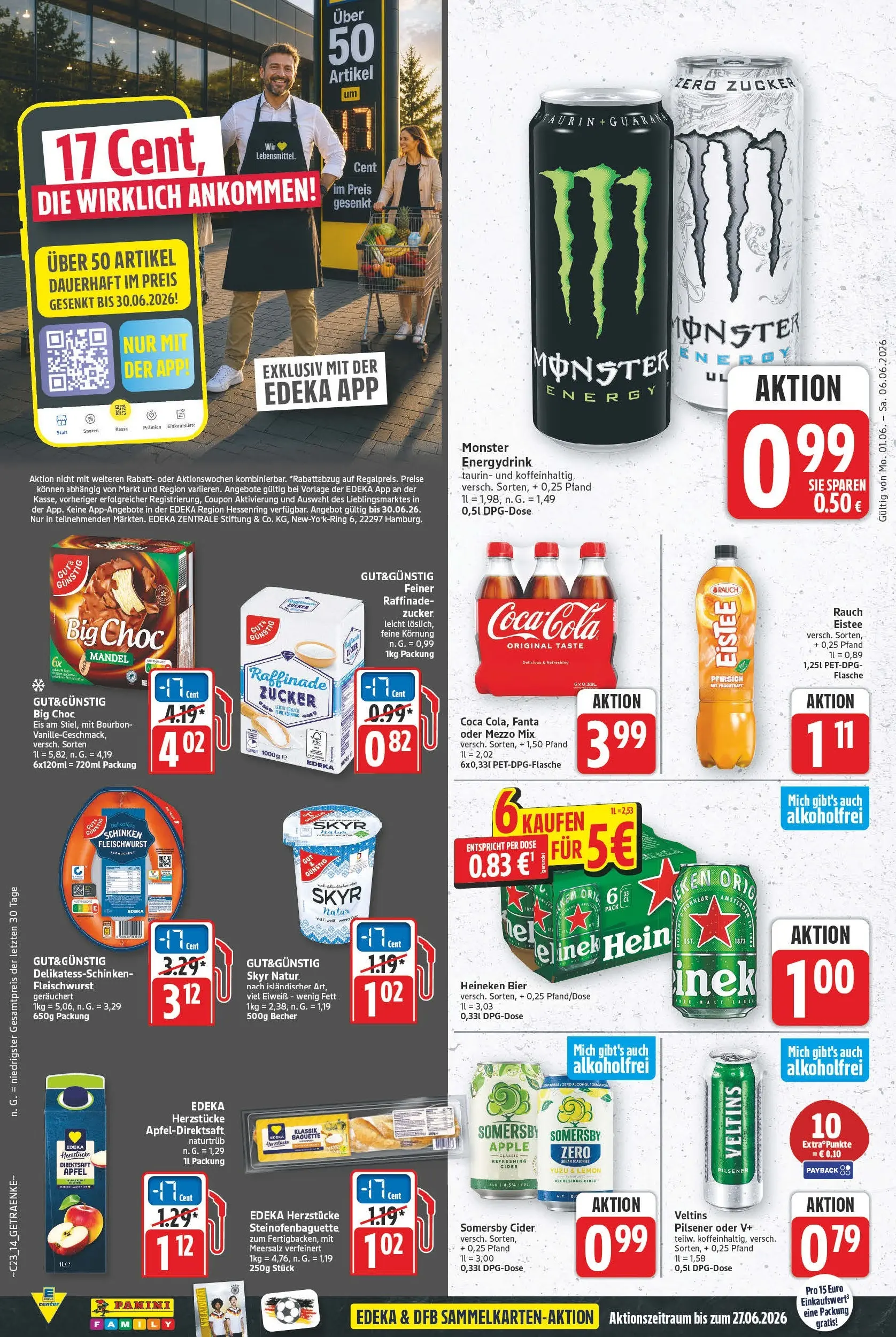 E center Prospekt Hannover (ab 26.05.2026) zum Blättern | Seite: 14 | Produkte: Fanta, Äpfel, Zucker, Schinken