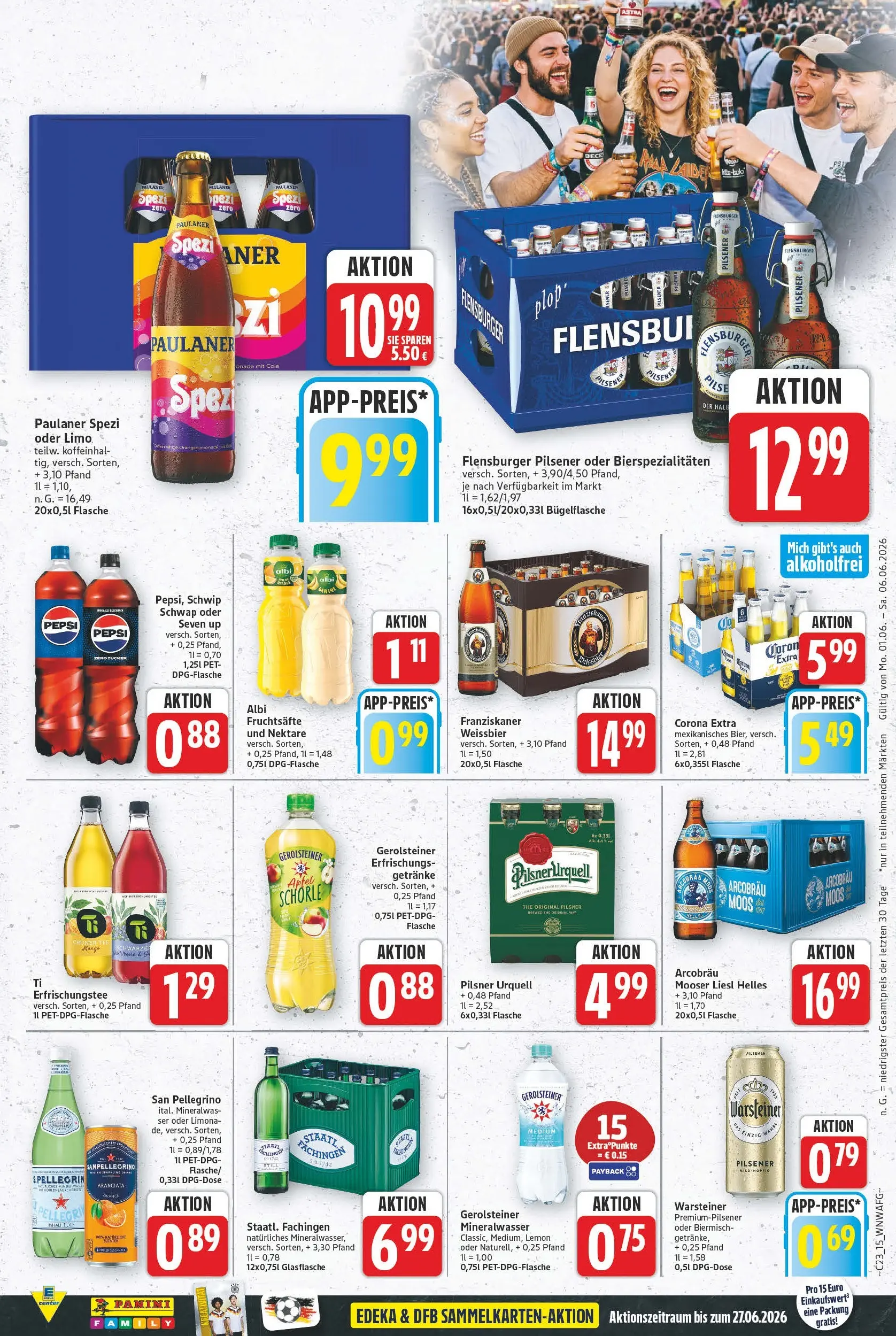 E center Prospekt Hannover (ab 26.05.2026) zum Blättern | Seite: 15 | Produkte: Paulaner spezi, Äpfel, Paulaner, Gerolsteiner