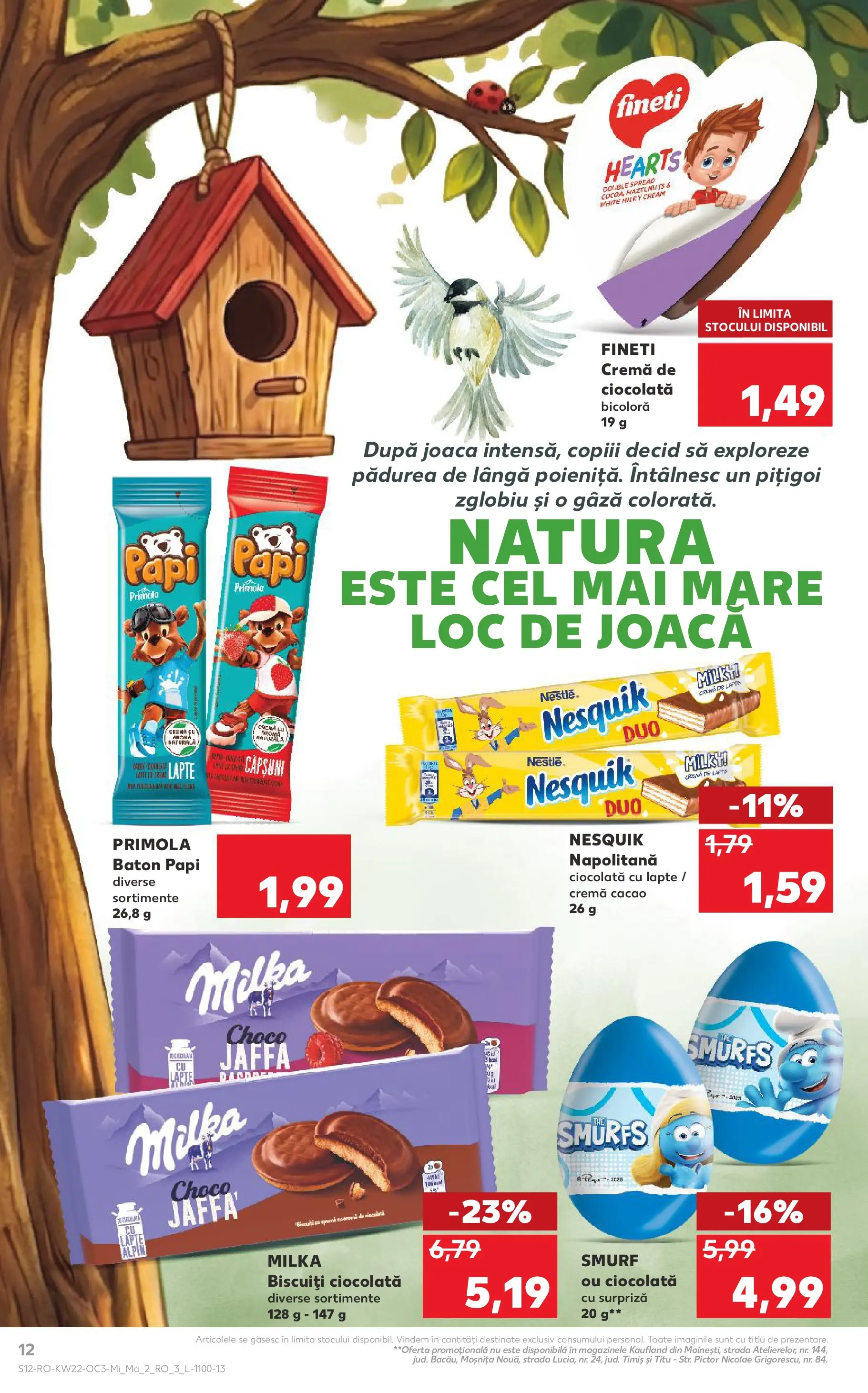 Kaufland Zalau 26.05.2026 - Revista si Oferta | Pagină: 12 | Produse: Lapte, Ciocolată, Căpșuni, Cacao
