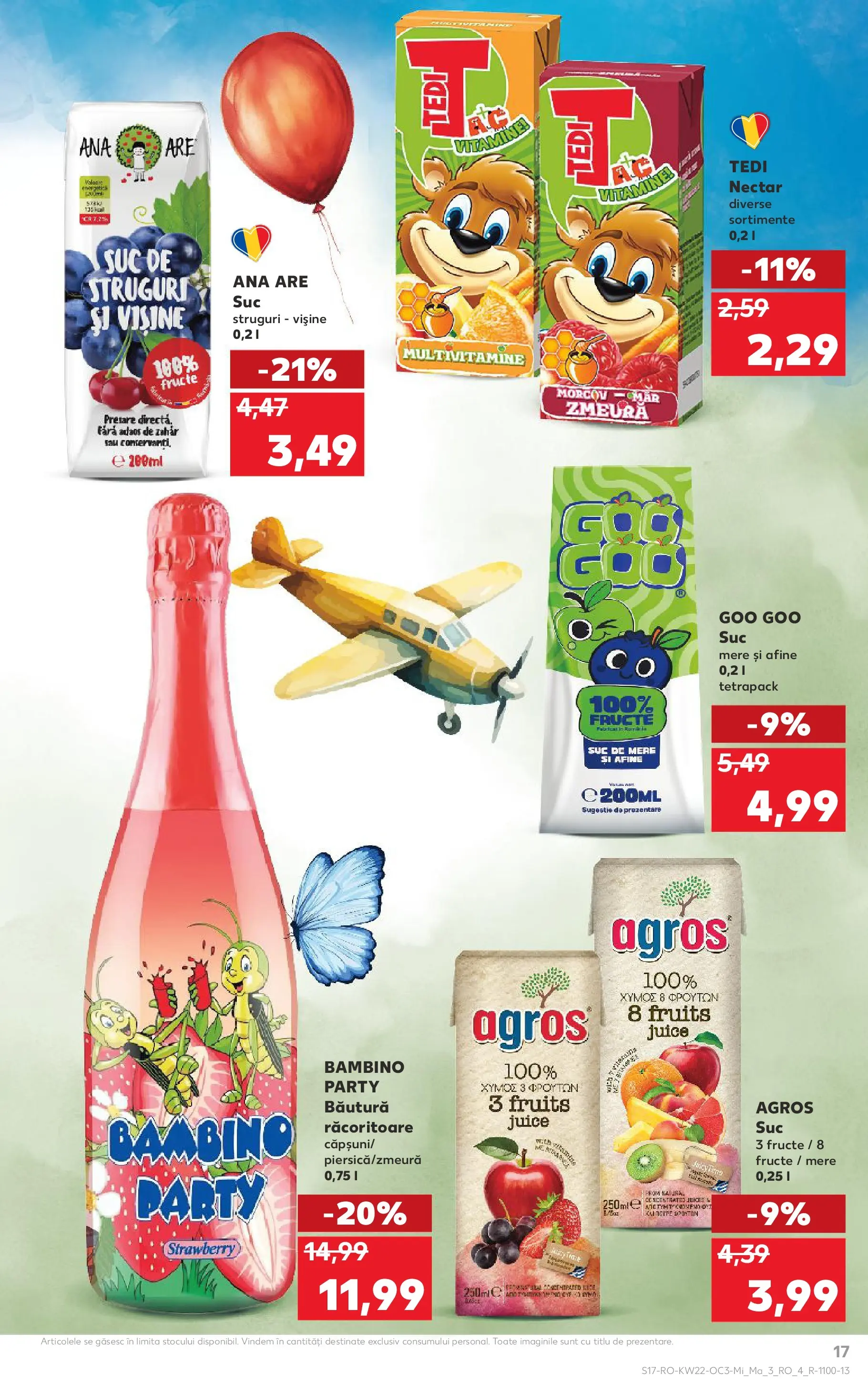 Kaufland Zalau 26.05.2026 - Revista si Oferta | Pagină: 17 | Produse: Struguri, Afine, Suc, Mere