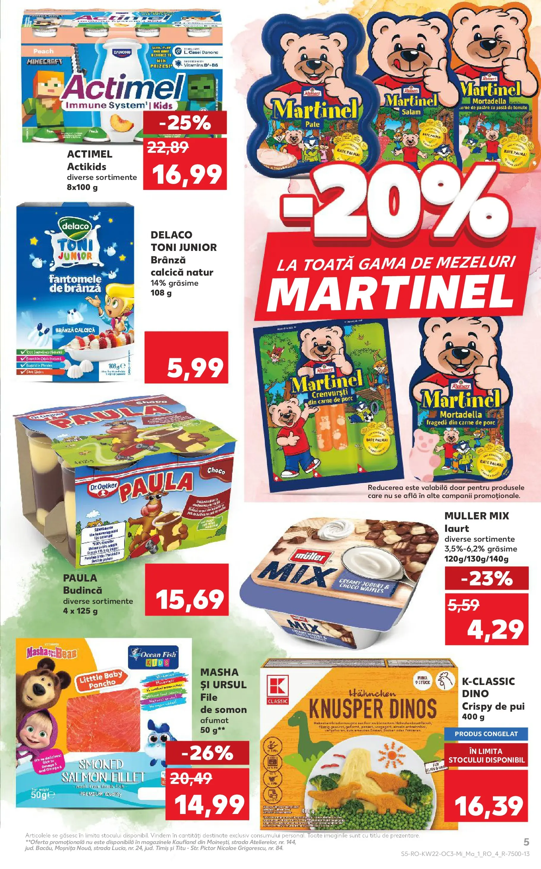 Kaufland Viseu de Sus 26.05.2026 - Revista si Oferta | Pagină: 5 | Produse: Light Kedi Konservesi, Hacıyatmaz Kedi Oyuncağı, Pate, Salam